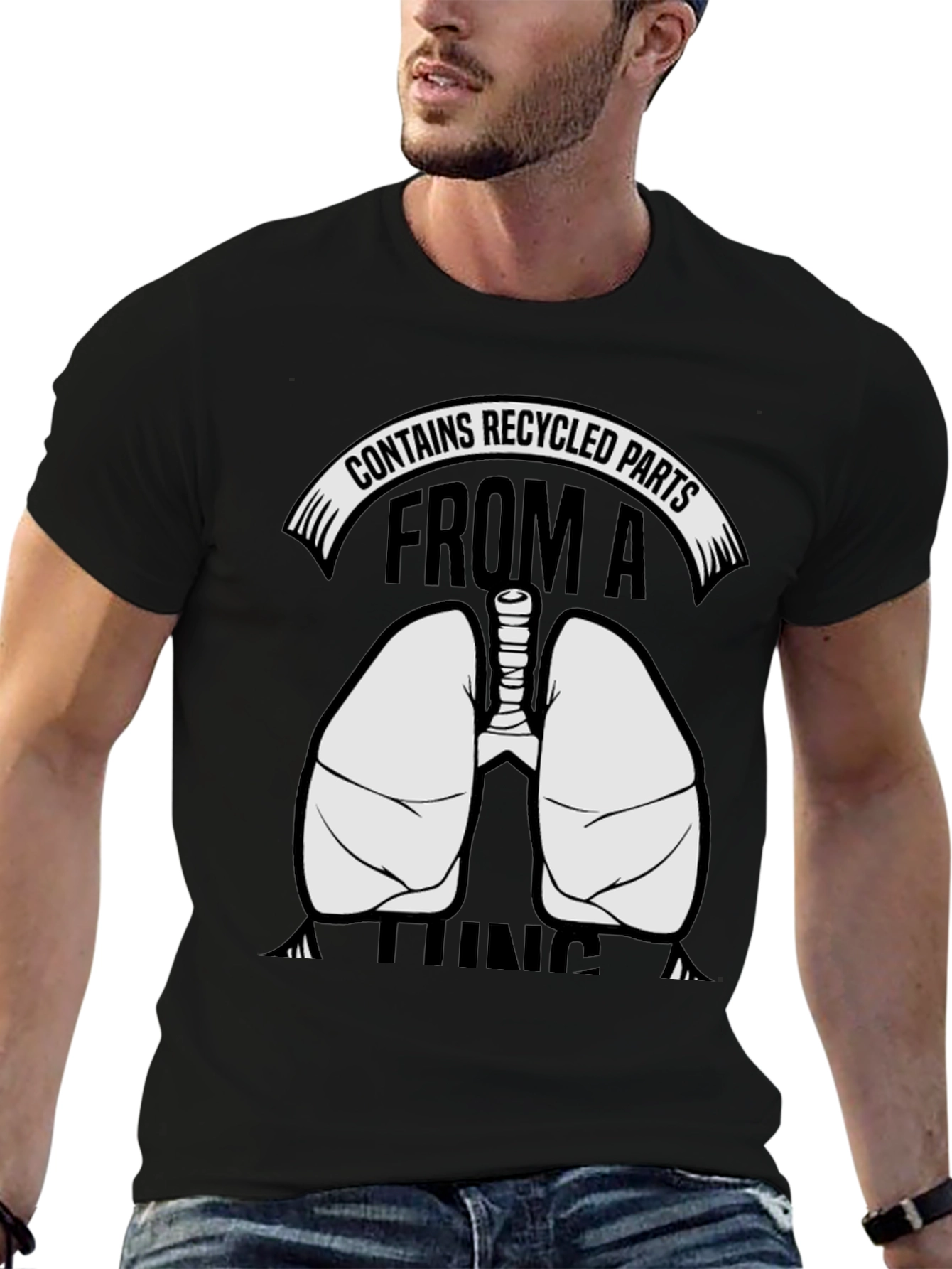 Contains Recycled Parts Lungs Graphic T-Shirt