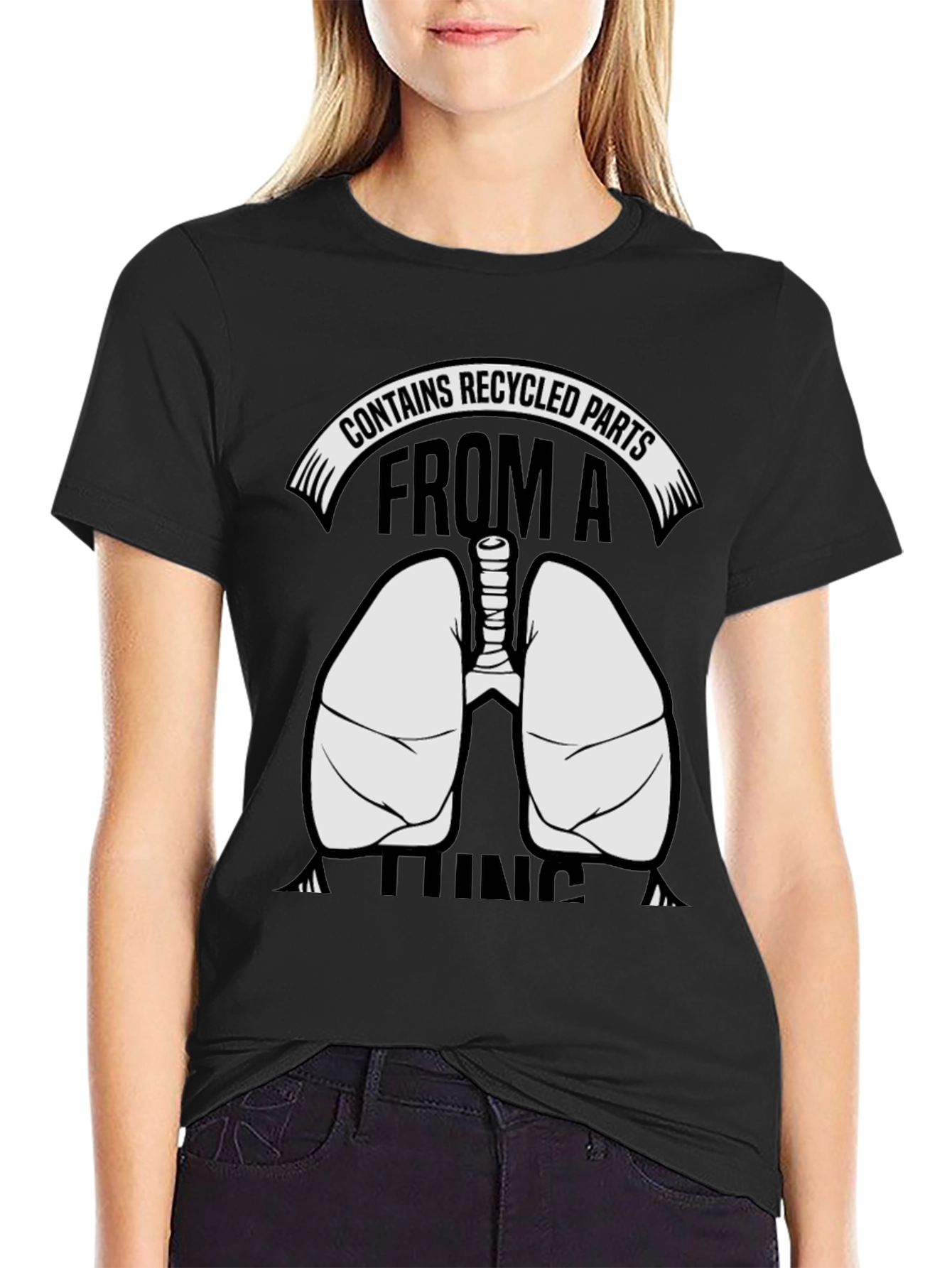Contains Recycled Parts Lungs Graphic T-Shirt