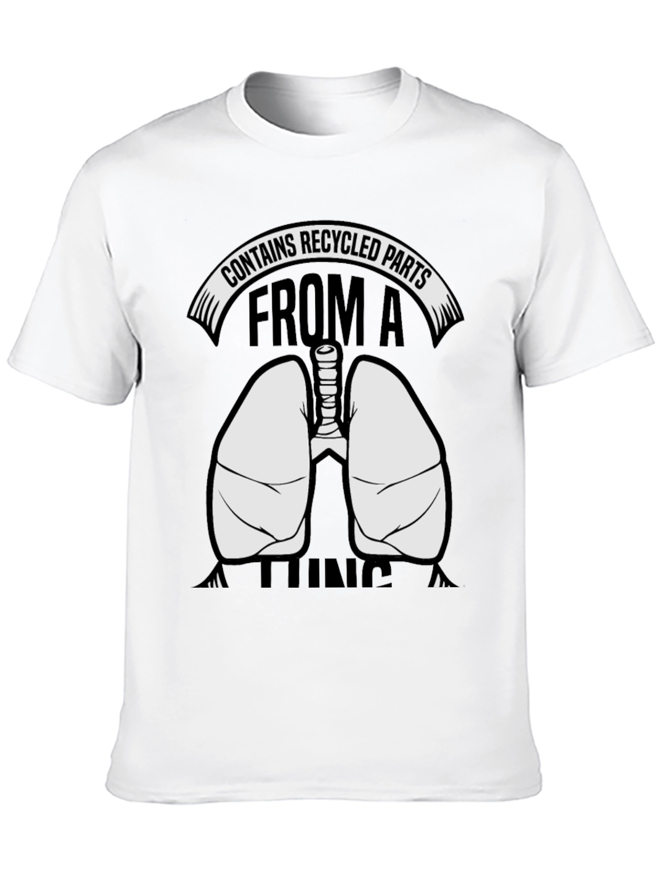 Contains Recycled Parts Lungs Graphic T-Shirt