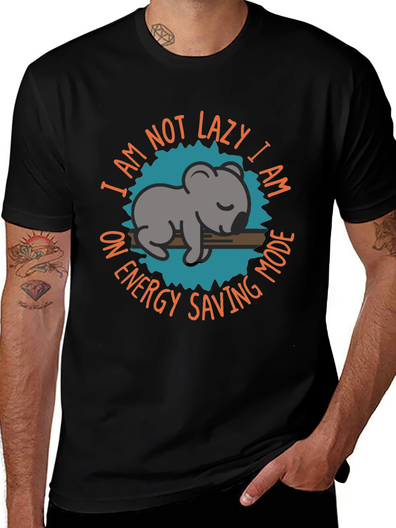 Energy Saving Mode Koala T-Shirt Relaxed Fit