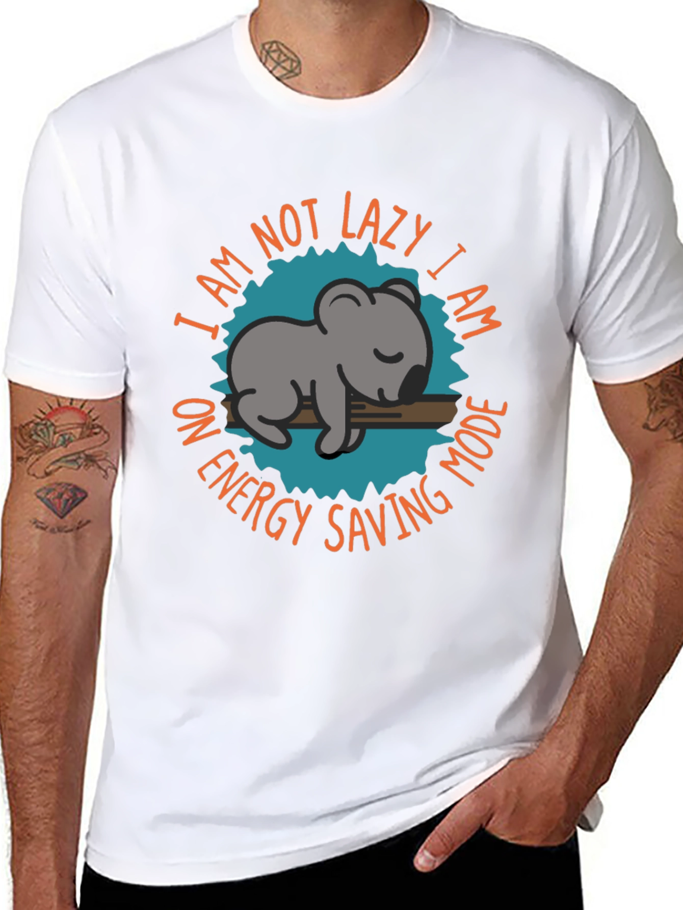 Energy Saving Mode Koala T-Shirt Relaxed Fit