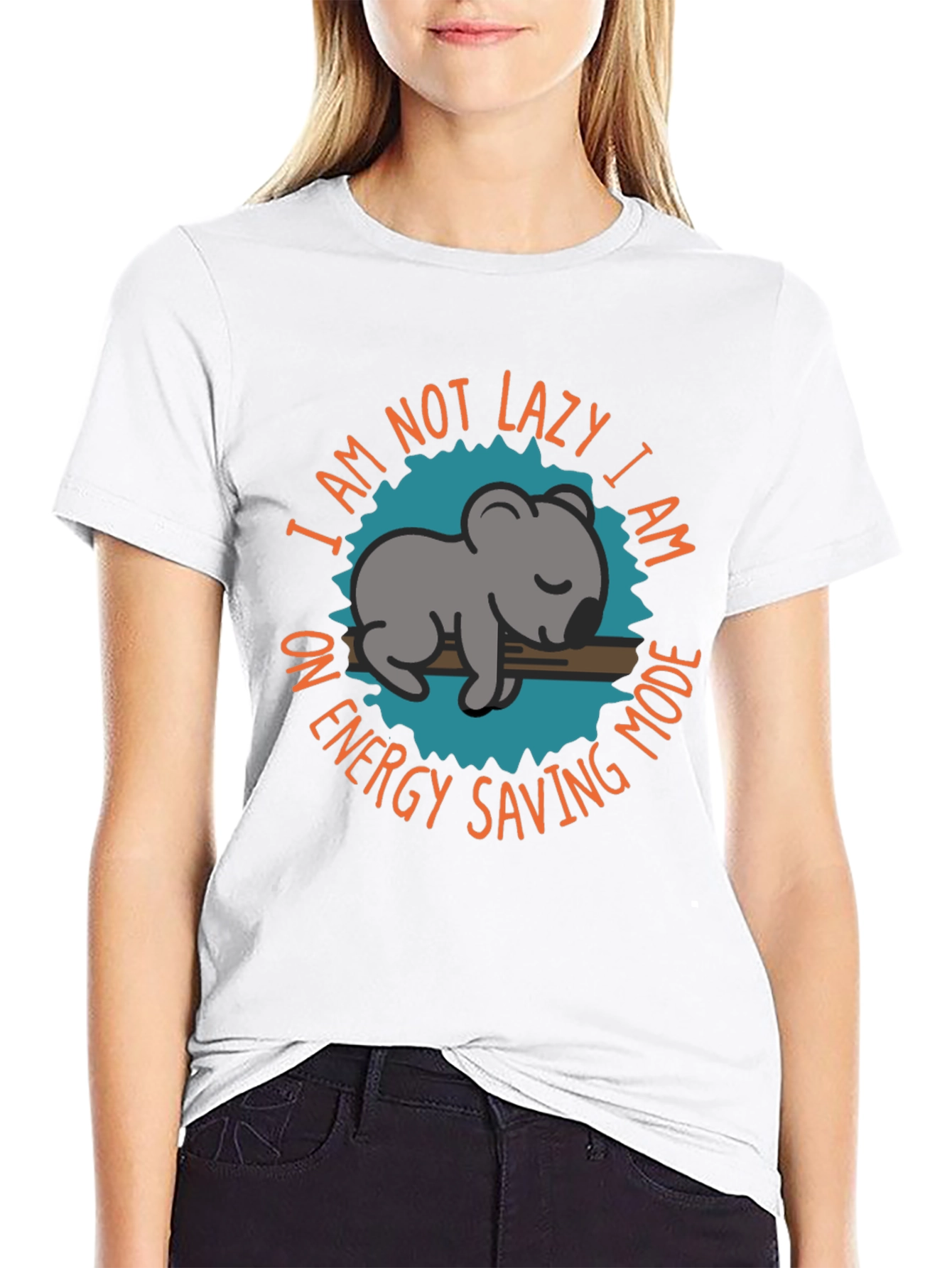 Energy Saving Mode Koala T-Shirt Relaxed Fit