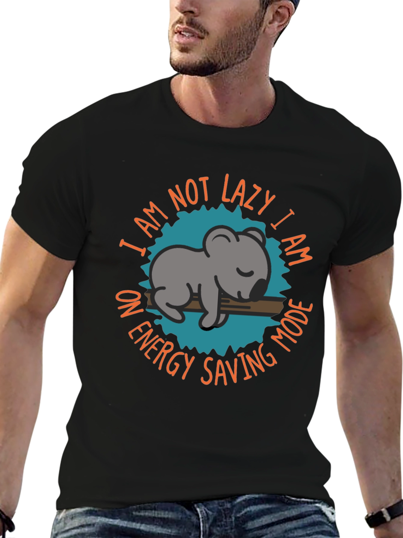 Energy Saving Mode Koala T-Shirt Relaxed Fit
