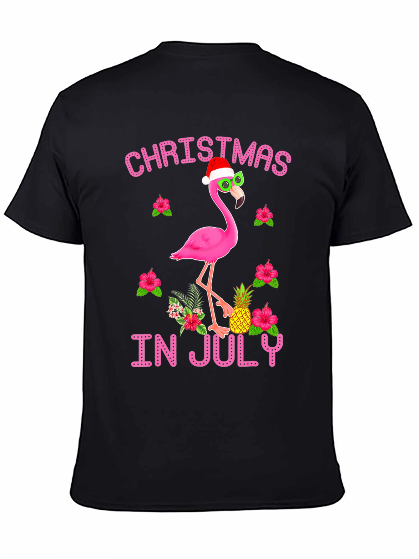 Christmas in July Flamingo T-Shirt