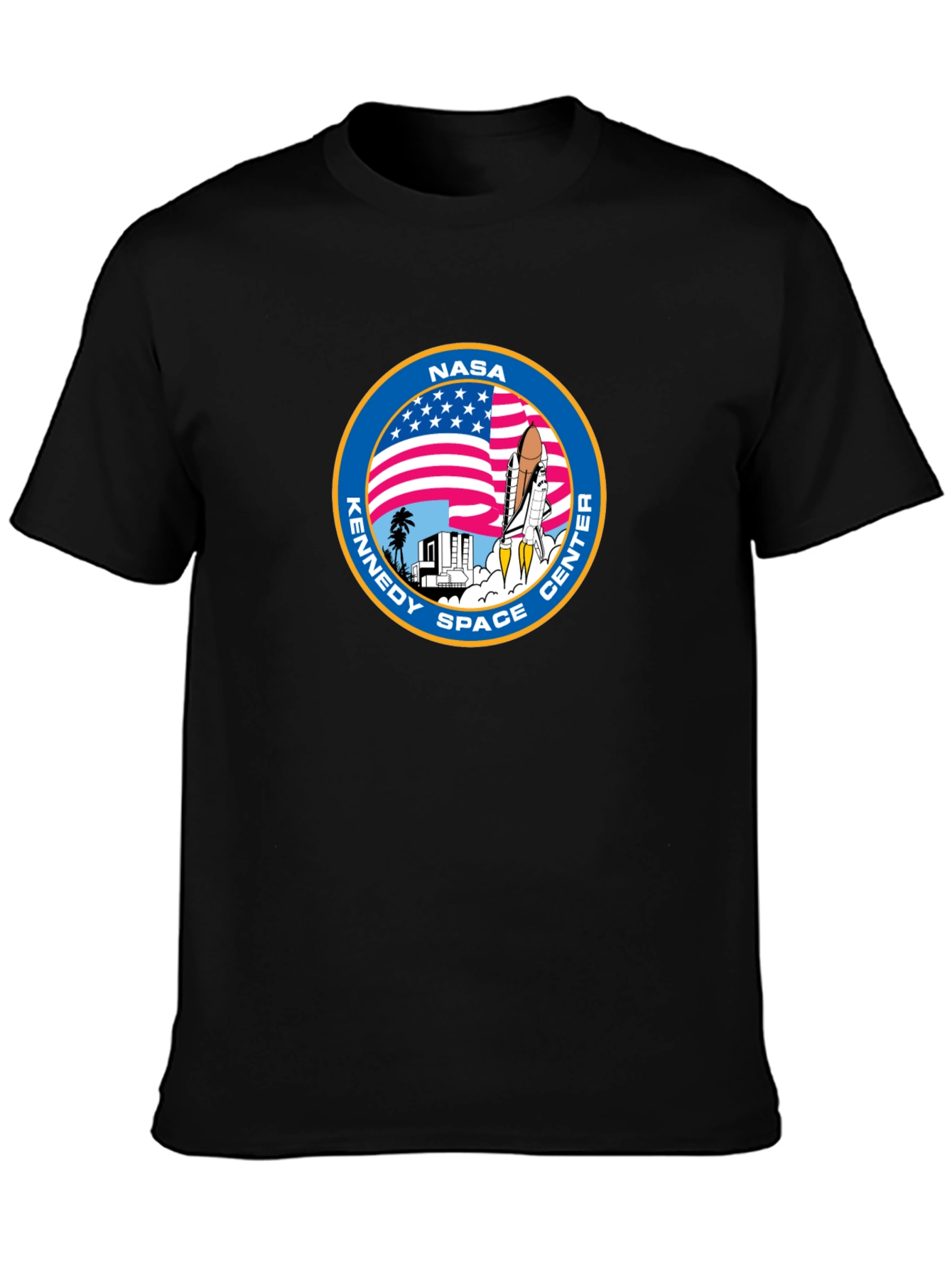 NASA Kennedy Space Center Black T-Shirt
