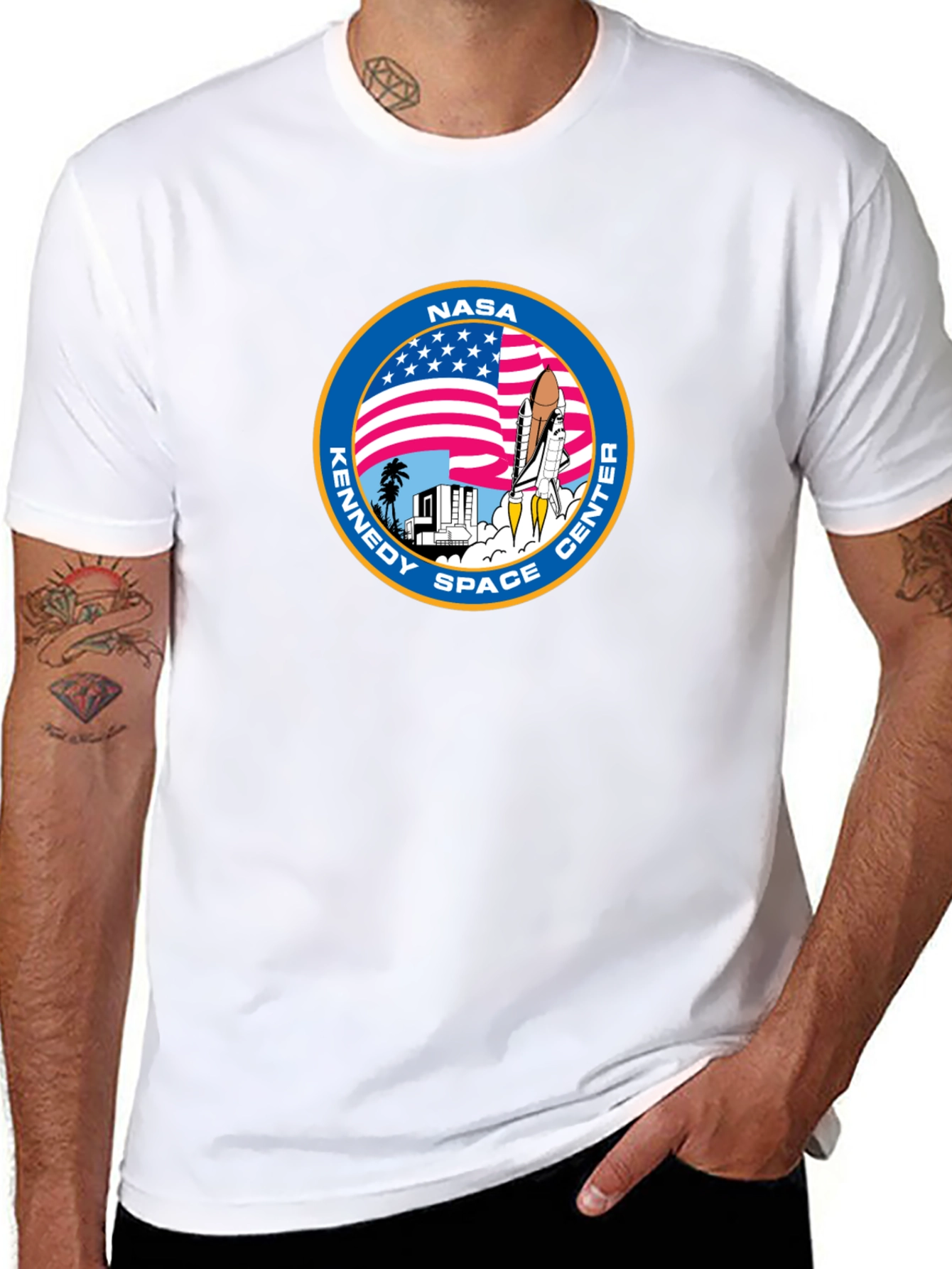 NASA Kennedy Space Center Black T-Shirt