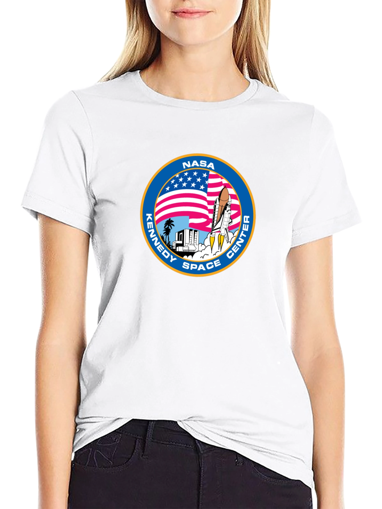 NASA Kennedy Space Center Black T-Shirt