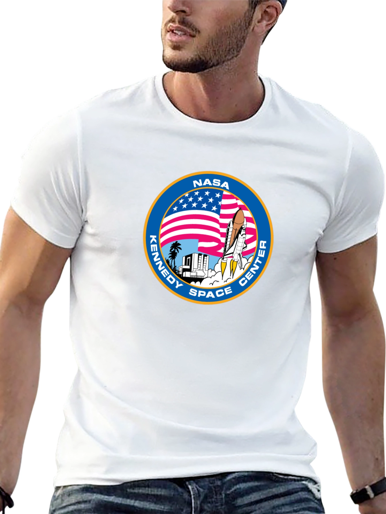 NASA Kennedy Space Center Black T-Shirt