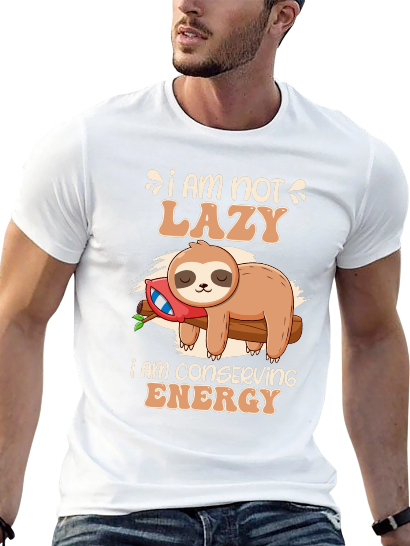 Funny Sloth Conservation Energy T-Shirt