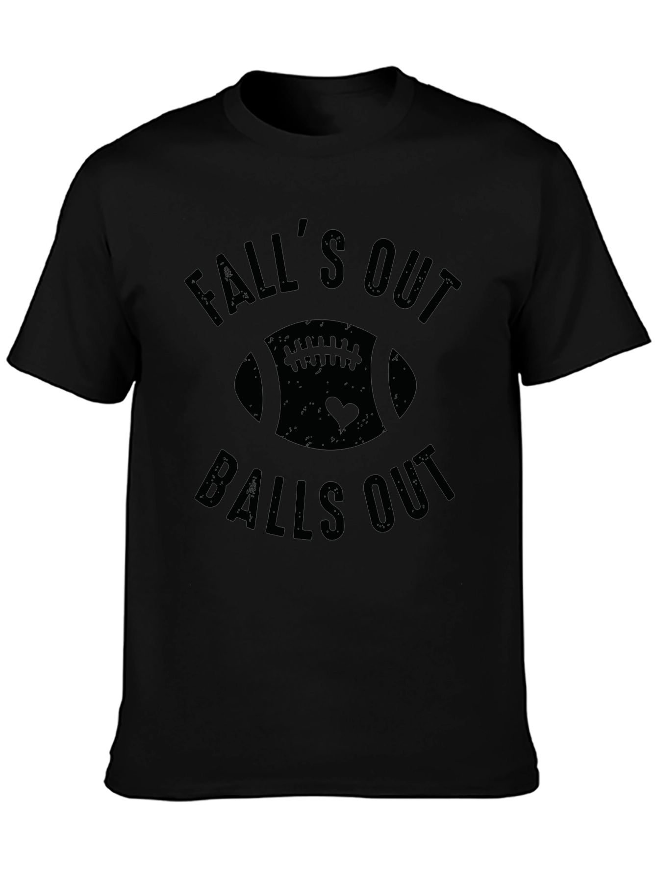 Falls Out Balls Out Football Graphic T-Shirt