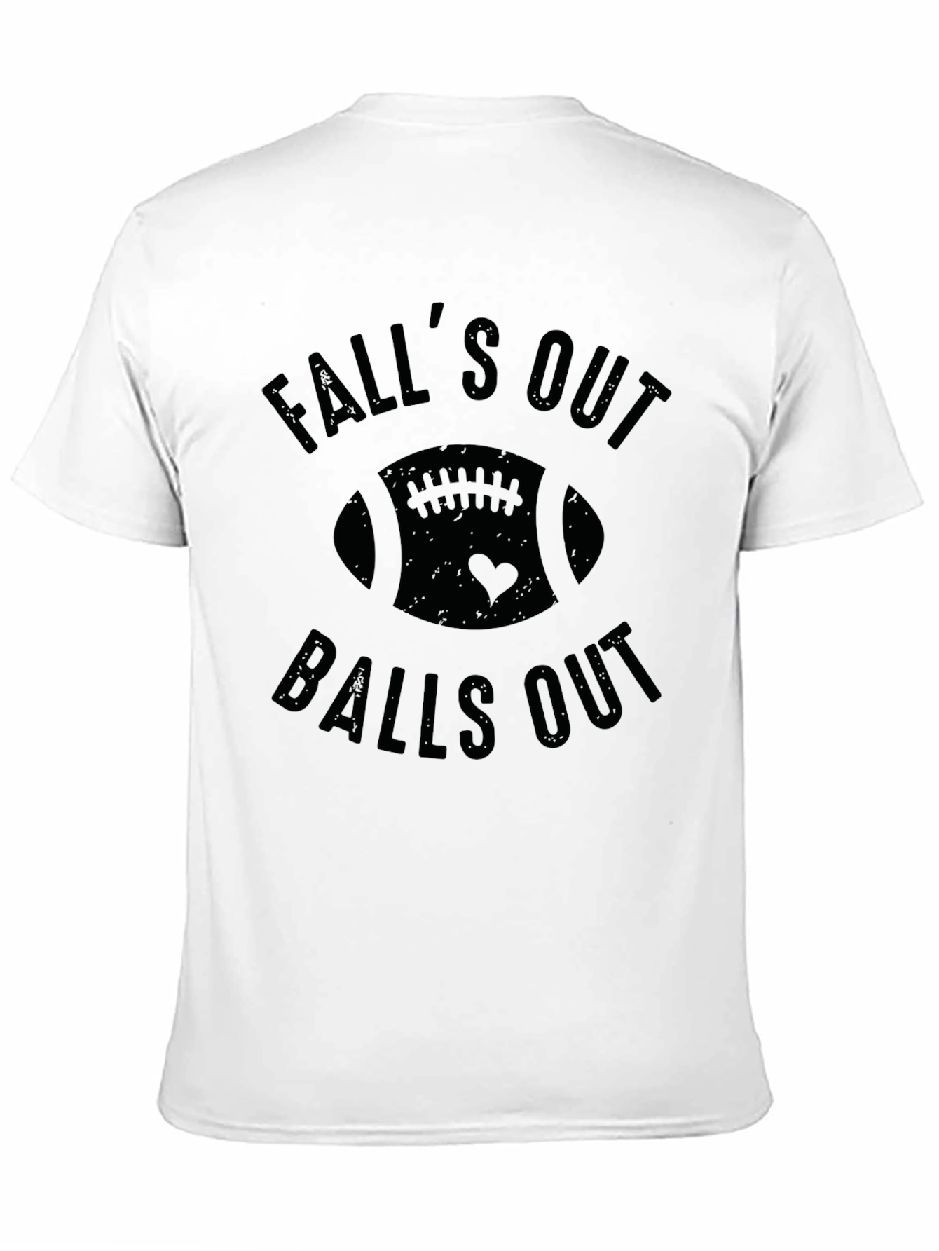 Falls Out Balls Out Football Graphic T-Shirt