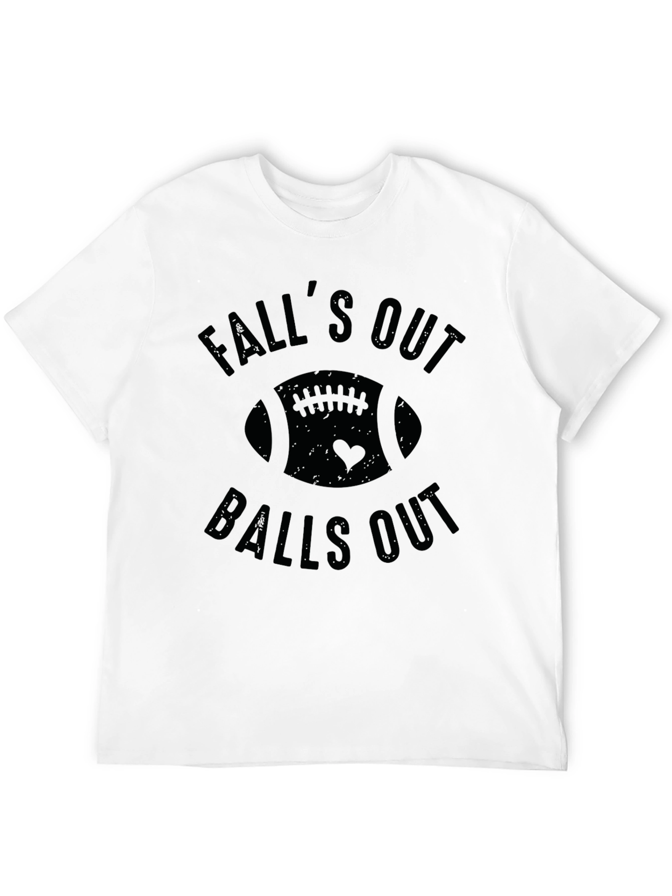 Falls Out Balls Out Football Graphic T-Shirt