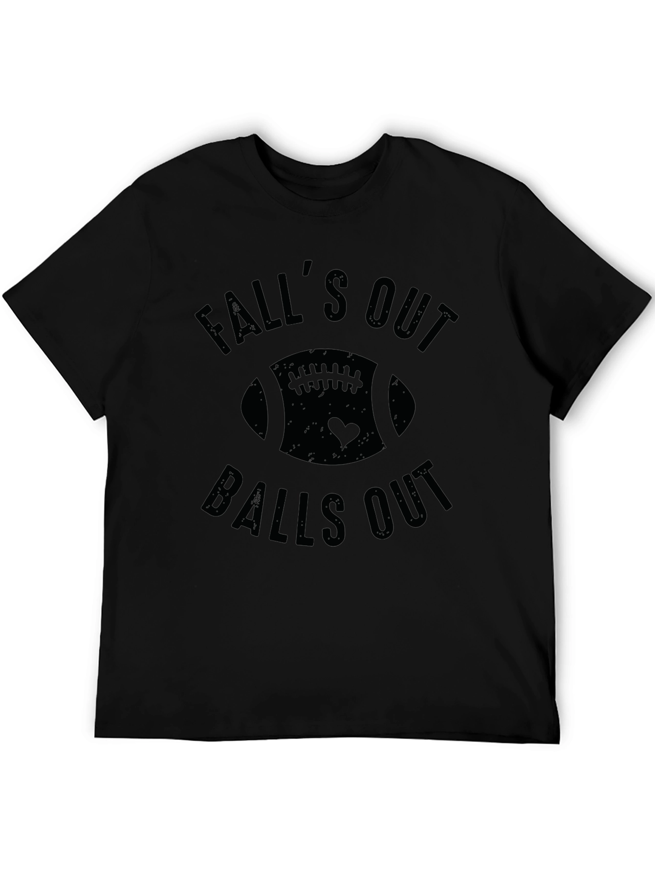 Falls Out Balls Out Football Graphic T-Shirt