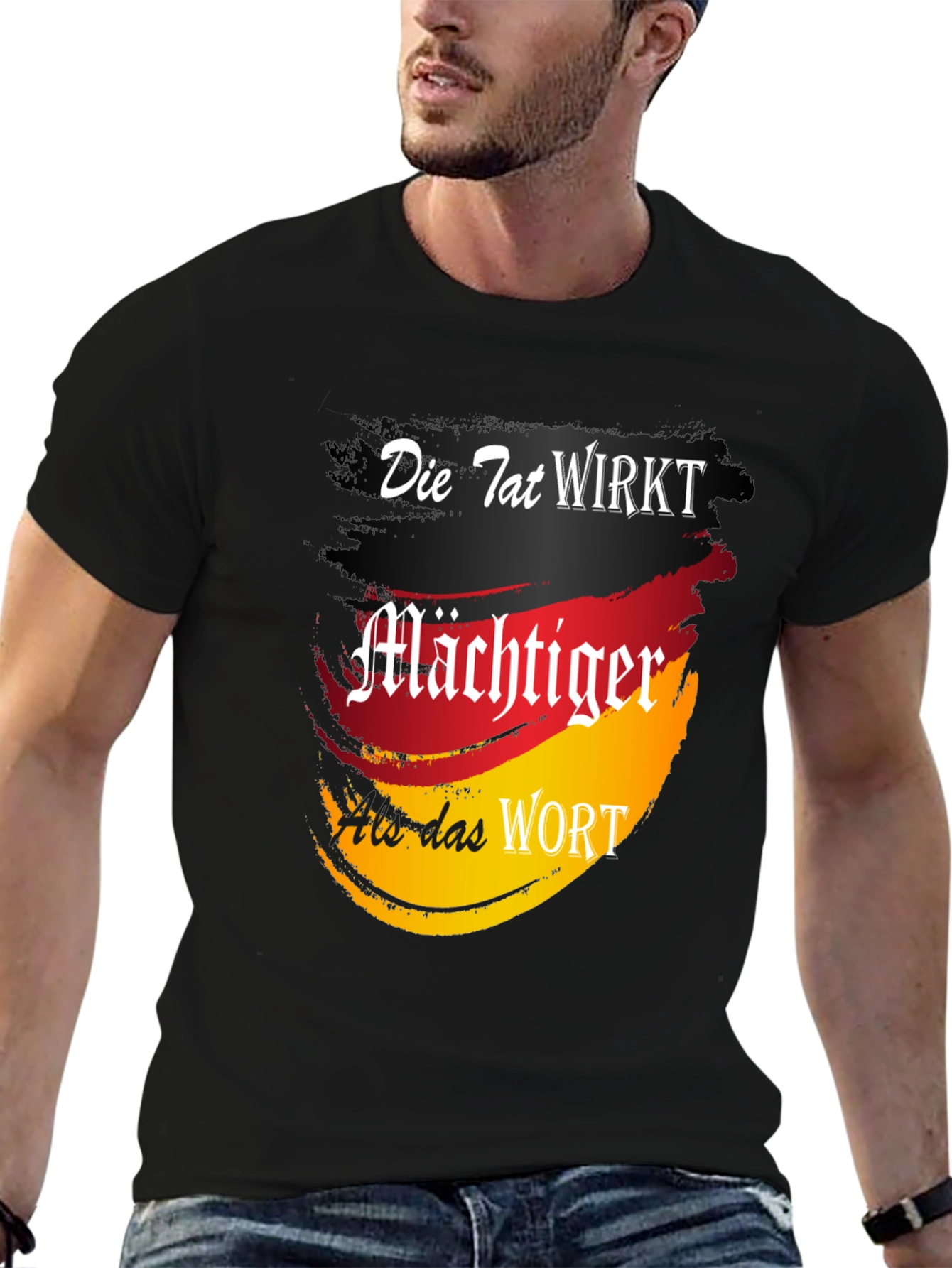 German Flag Die Tat Wirkt Graphic Tee