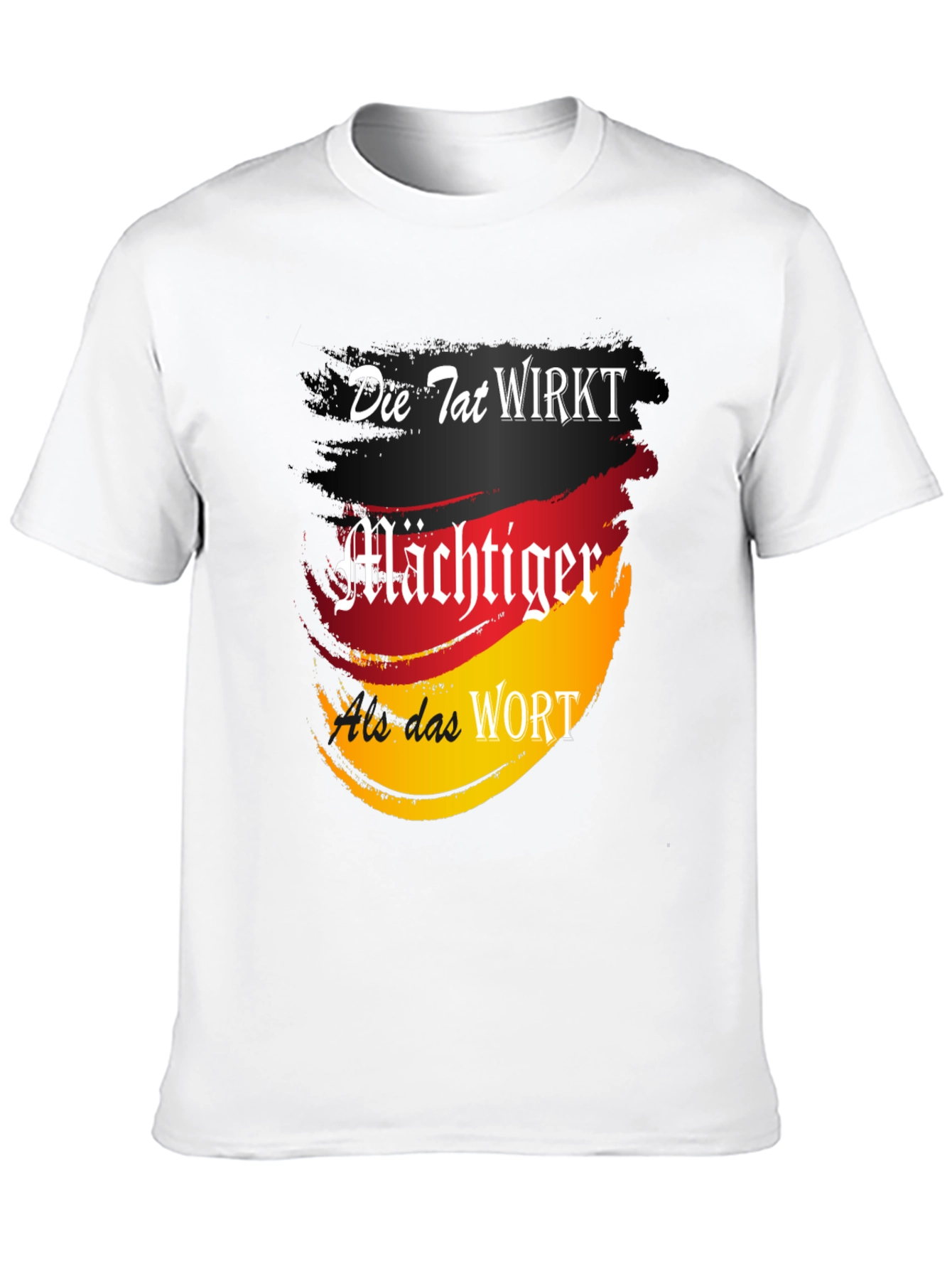 German Flag Die Tat Wirkt Graphic Tee