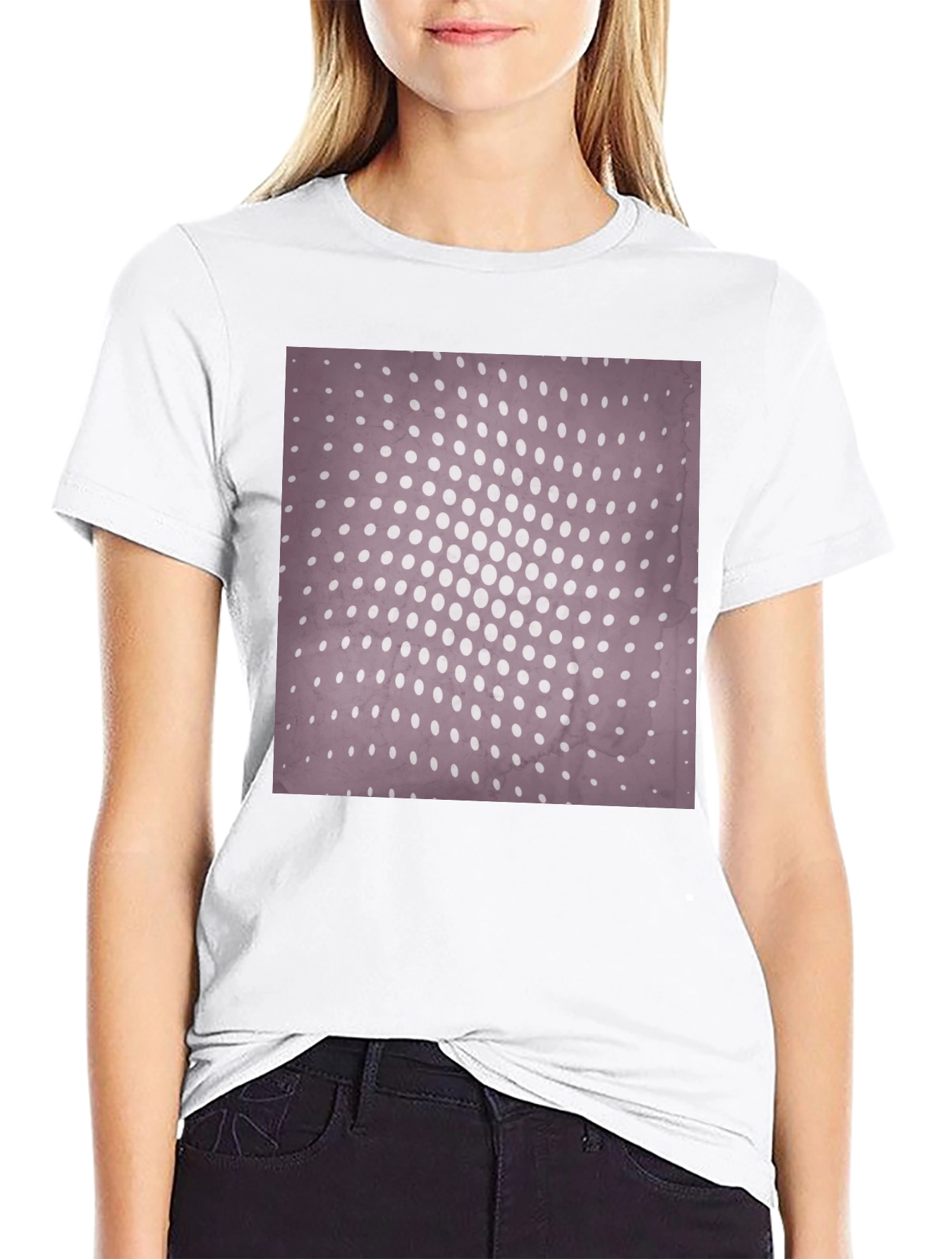 Retro Dot Pattern T-Shirt - Classic Design Tee