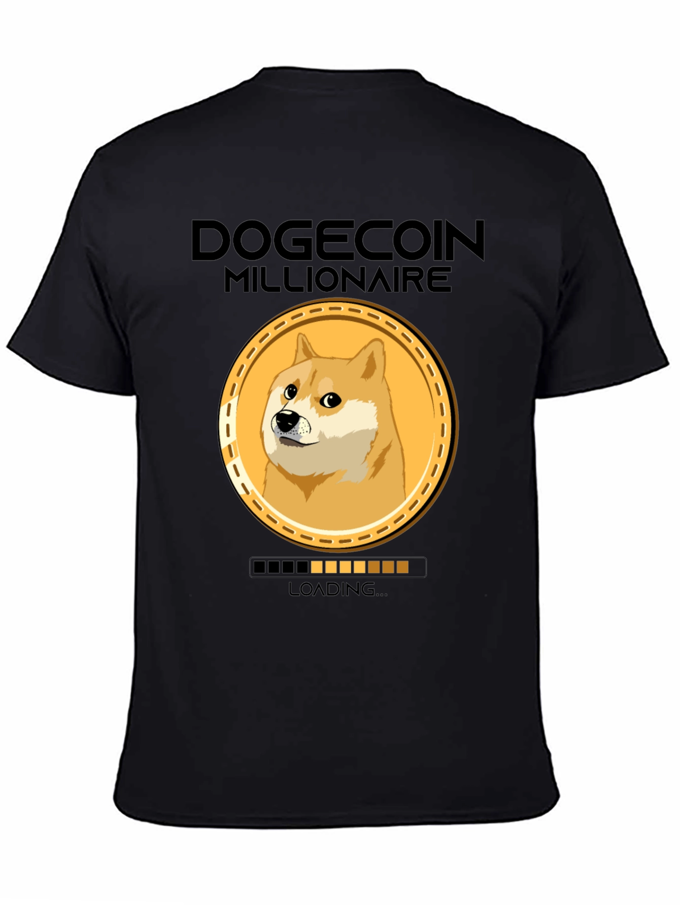 Dogecoin Millionaire Loading T-Shirt – Funny Crypto Tee