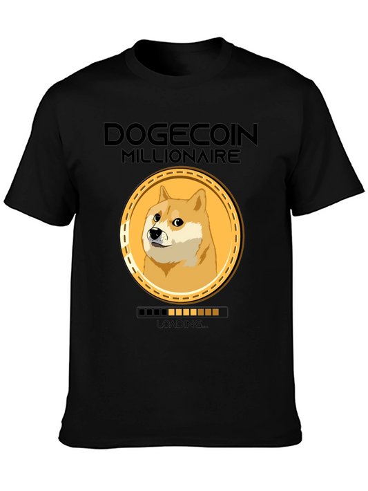 Dogecoin Millionaire Loading T-Shirt – Funny Crypto Tee