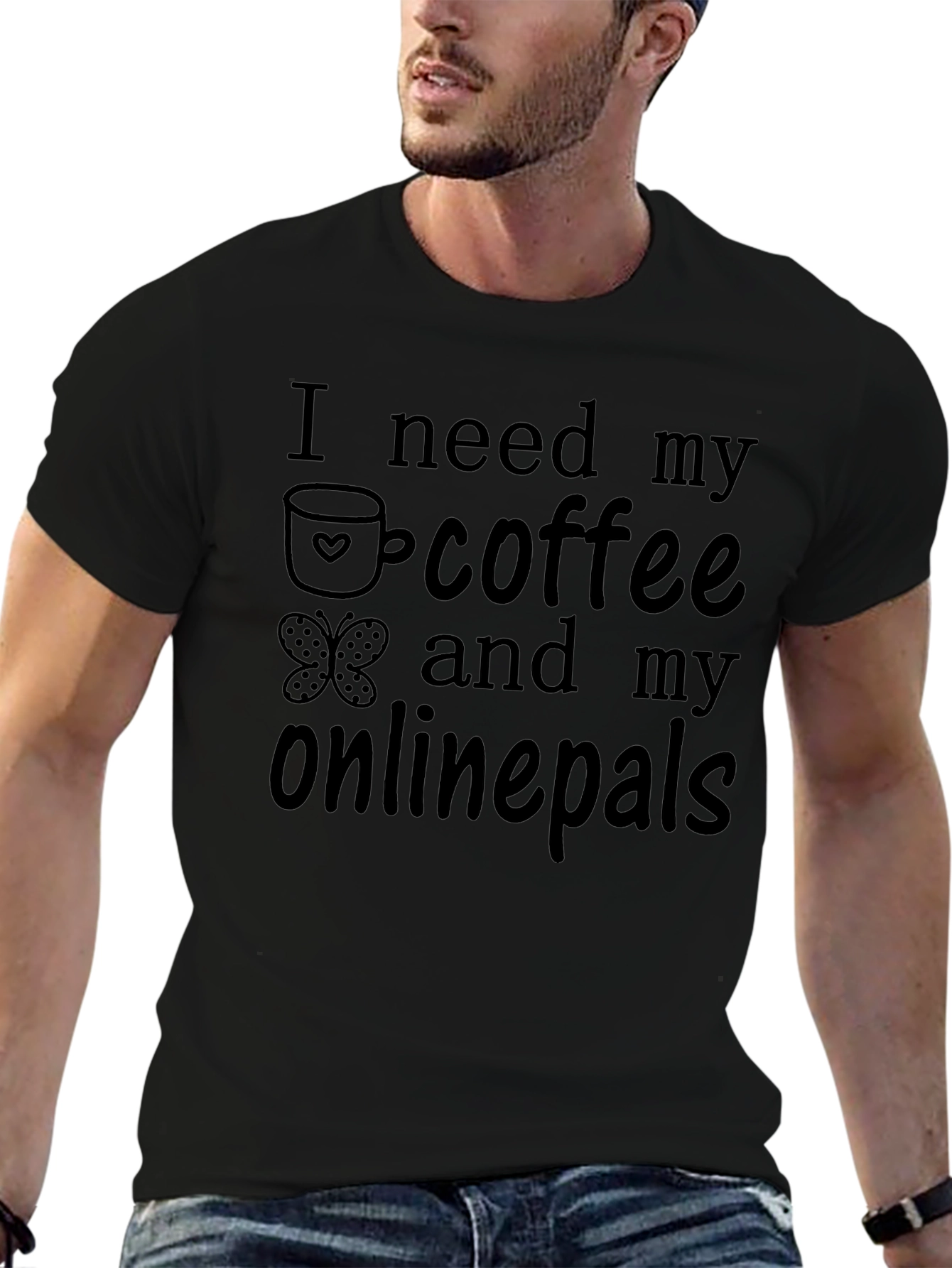 Coffee and Onlinepals Graphic Tee