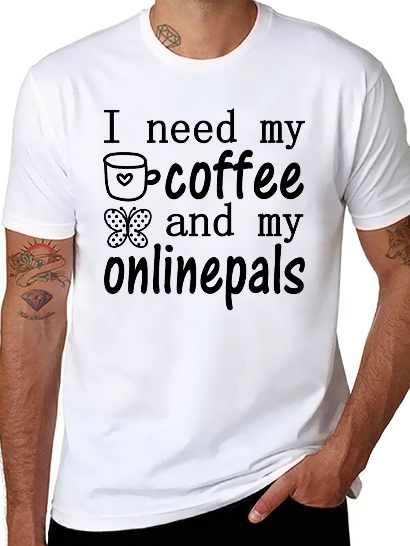 Coffee and Onlinepals Graphic Tee