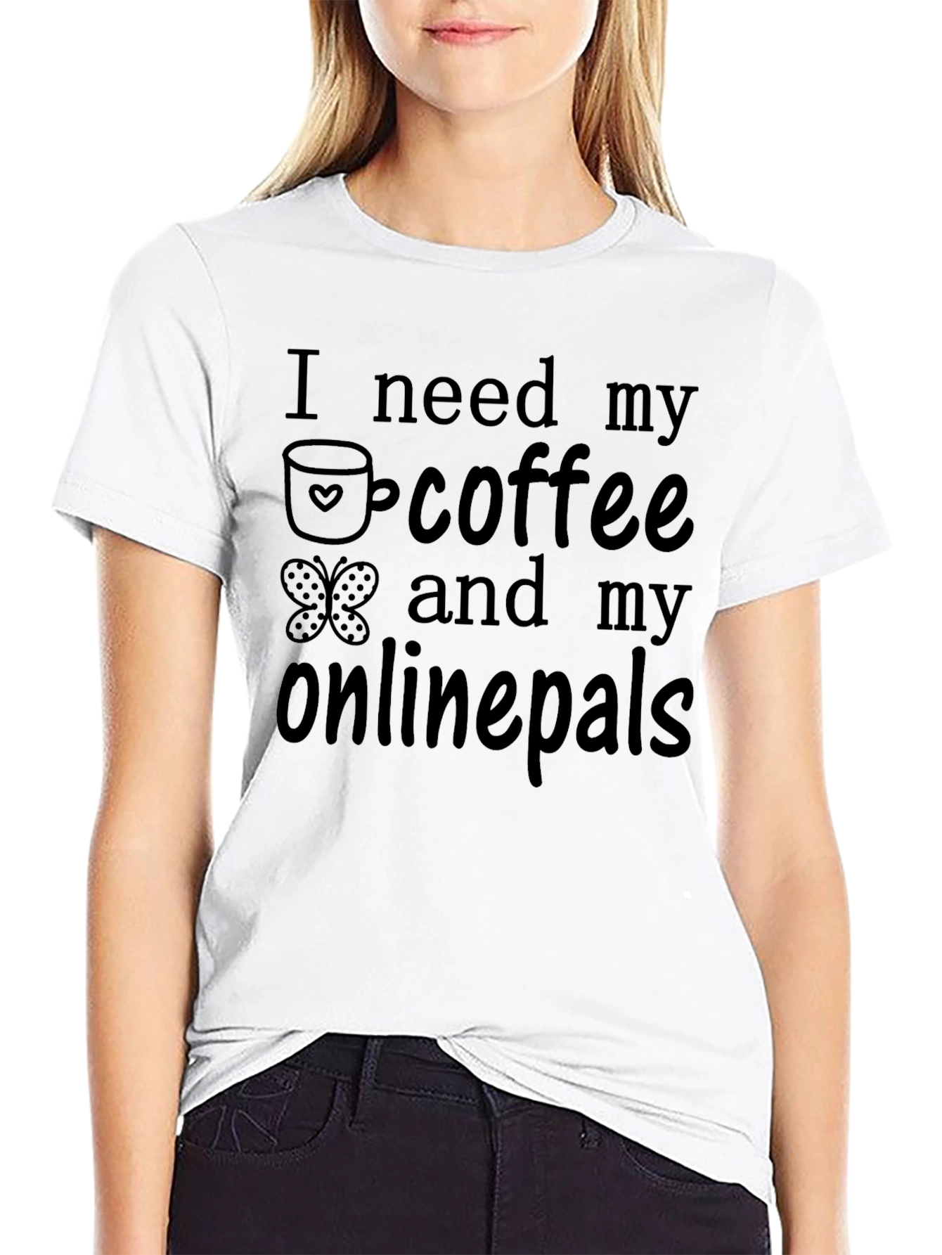 Coffee and Onlinepals Graphic Tee