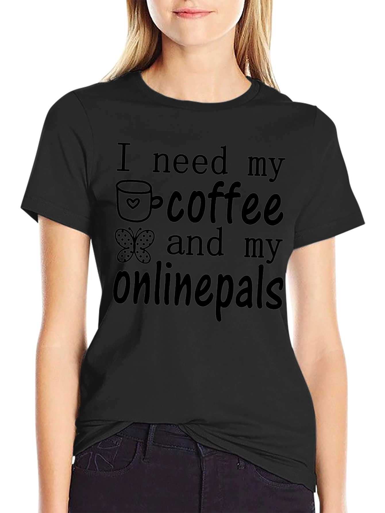 Coffee and Onlinepals Graphic Tee