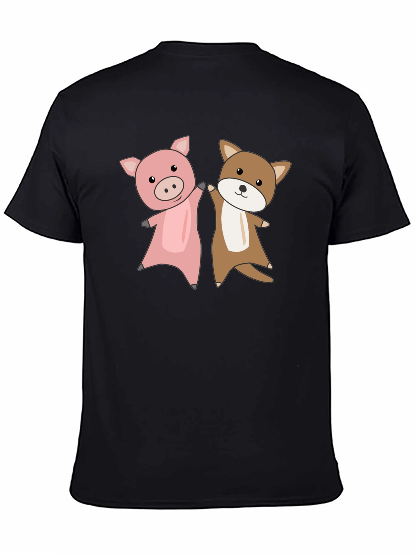 Pig & Dog Friends T-Shirt – Cute Animal Lover Tee