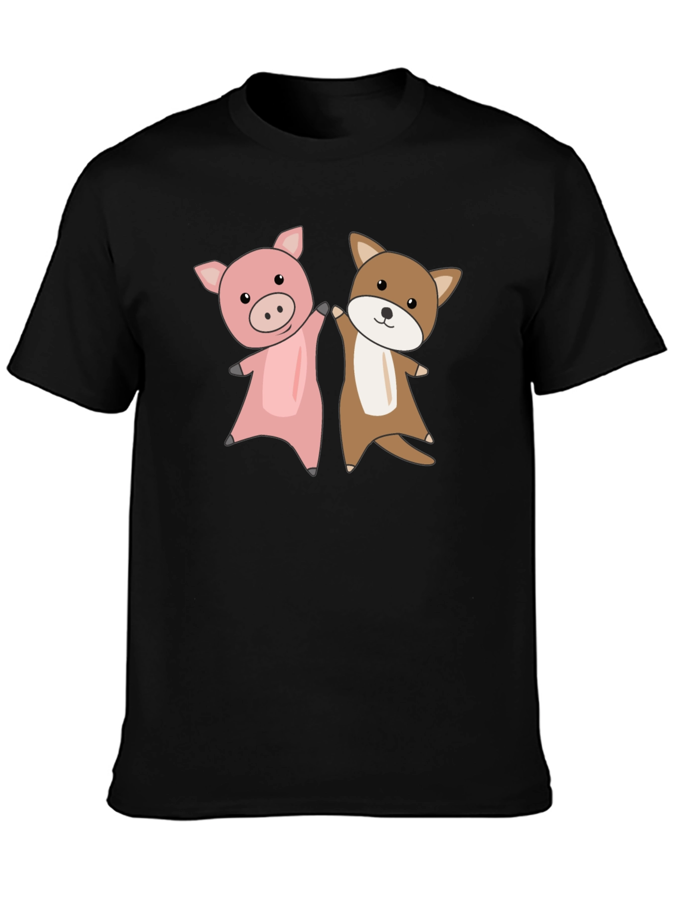 Pig & Dog Friends T-Shirt – Cute Animal Lover Tee