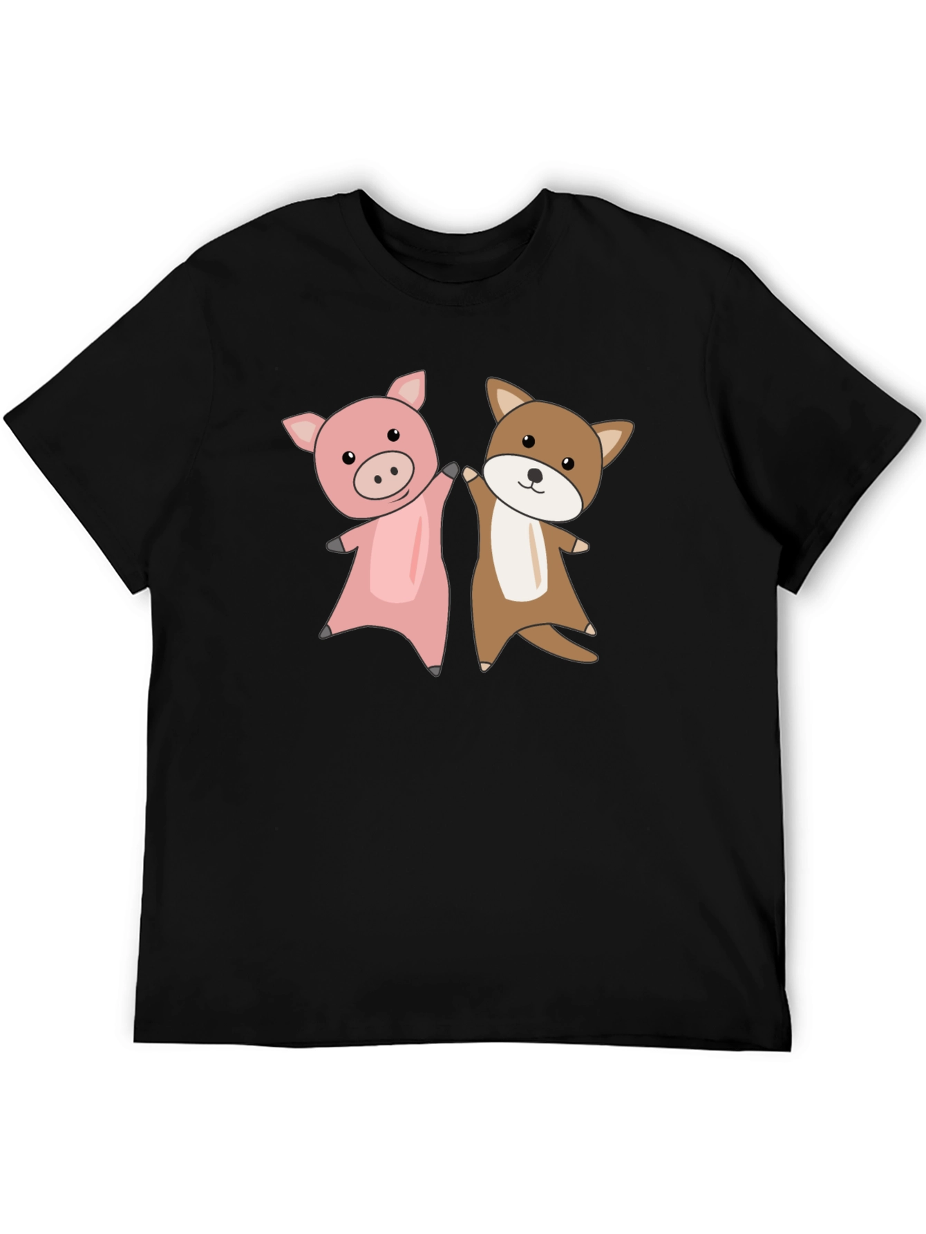Pig & Dog Friends T-Shirt – Cute Animal Lover Tee
