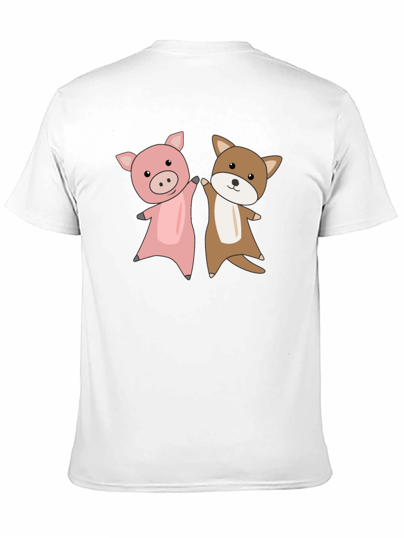 Pig & Dog Friends T-Shirt – Cute Animal Lover Tee