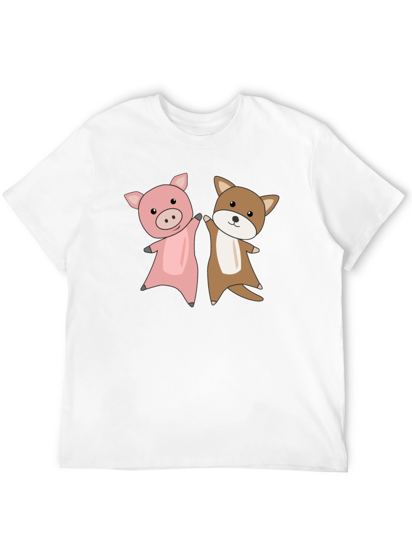 Pig & Dog Friends T-Shirt – Cute Animal Lover Tee