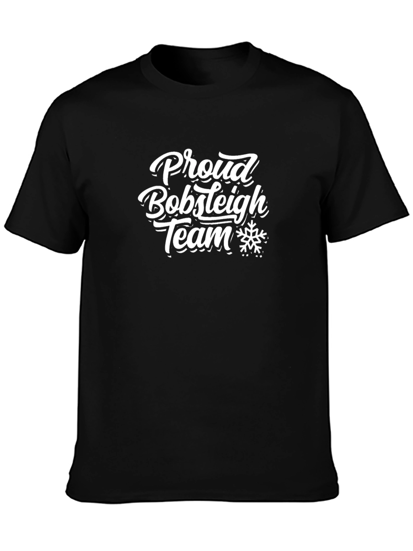 Proud Bobsleigh Team Graphic Tee - Black