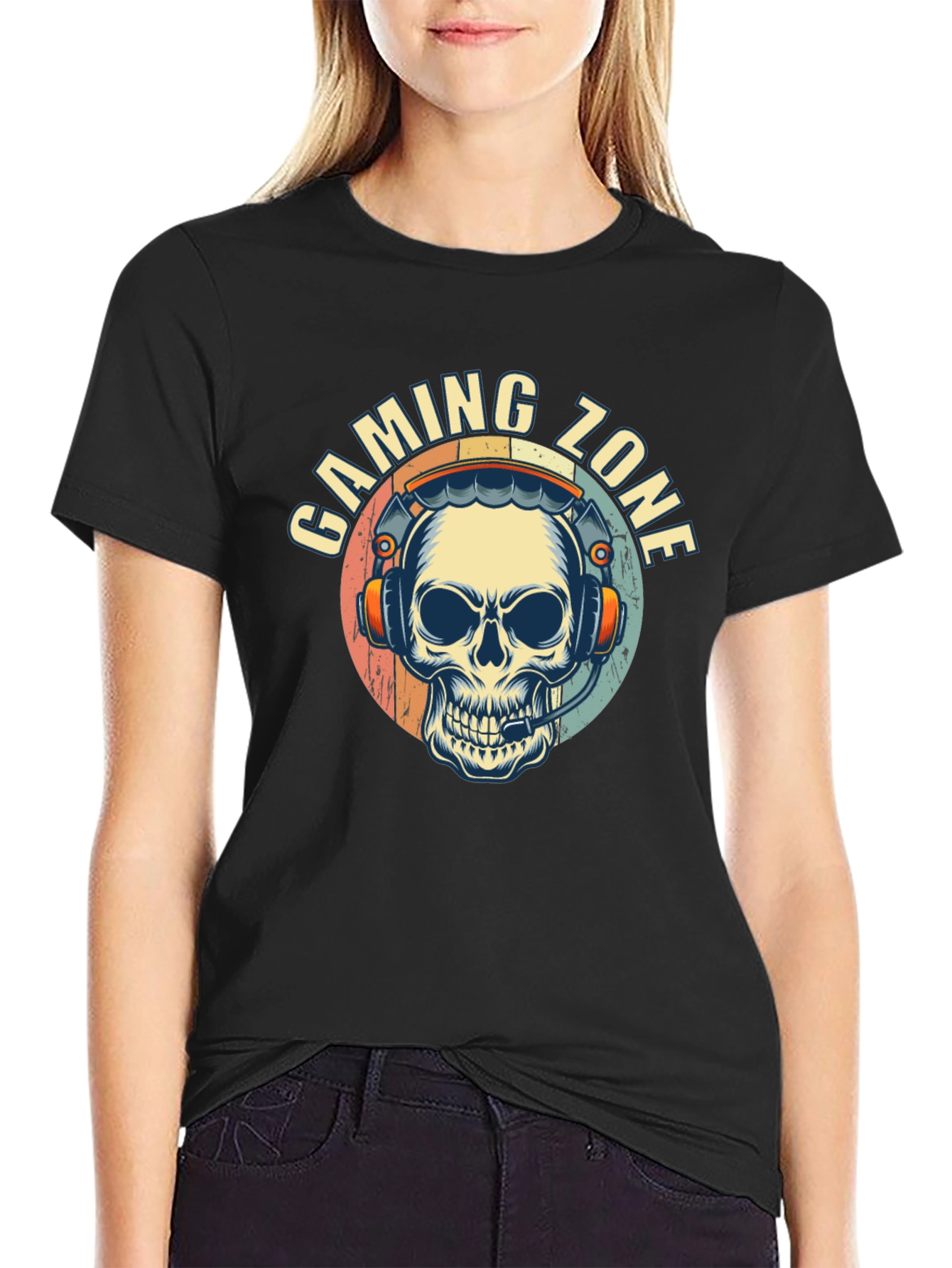 Gaming Zone Skull Graphic Tee