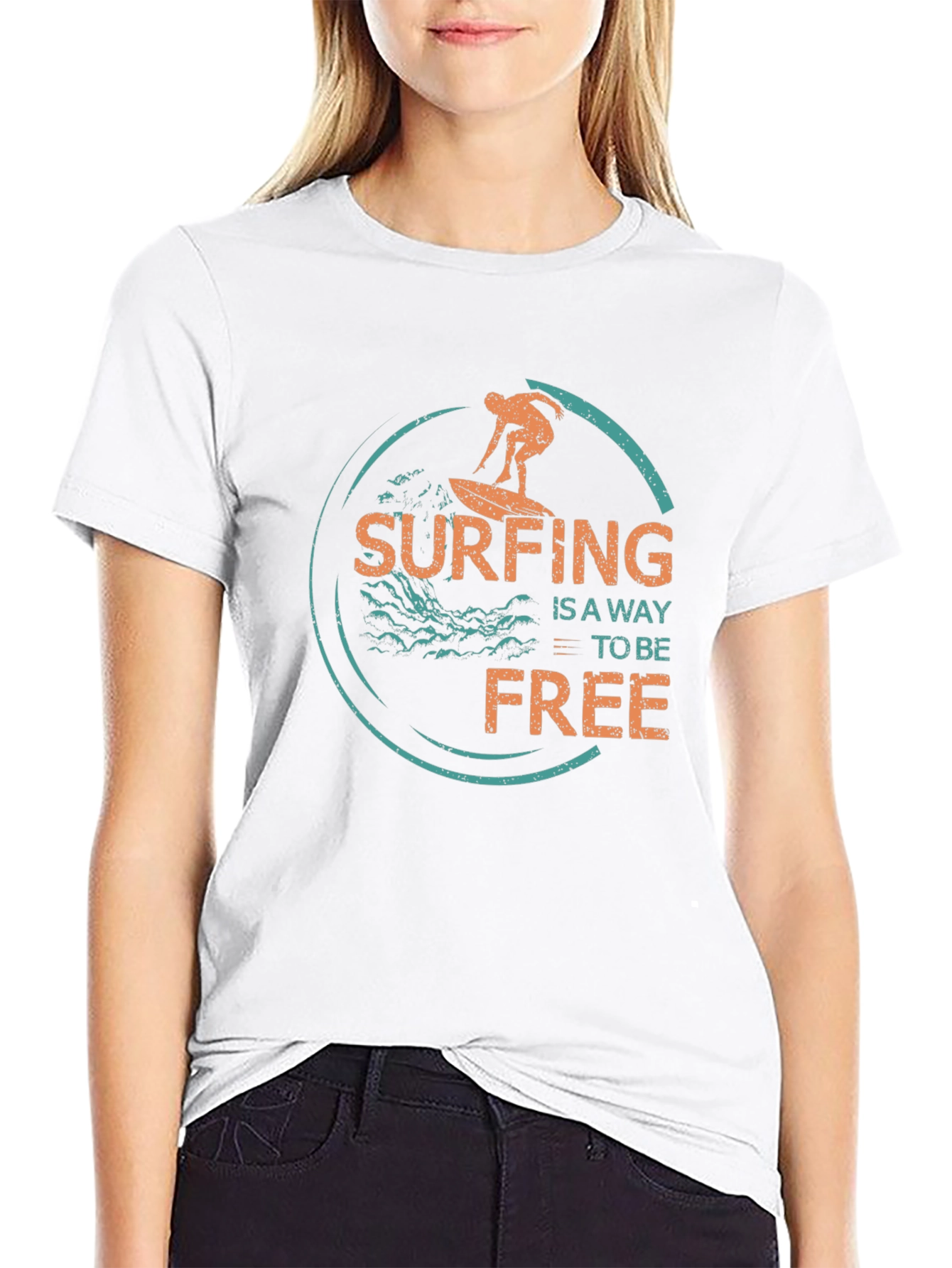 Surfing is a Way to be Free Tee