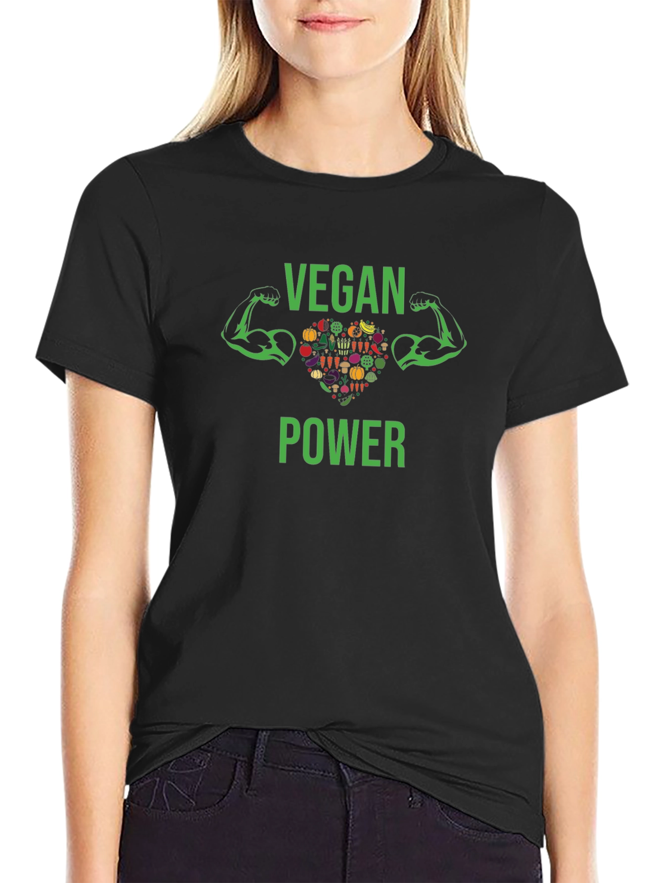 Vegan Power T-Shirt - Plant Based Muscle Tee