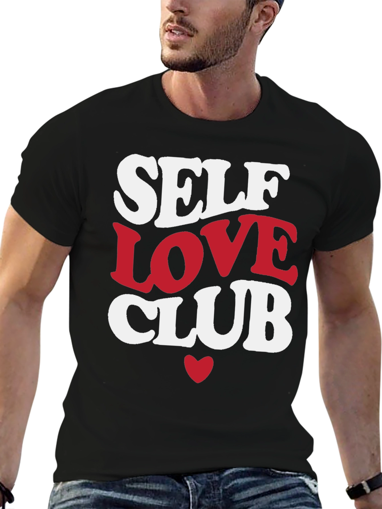Self Love Club Black Graphic Tee