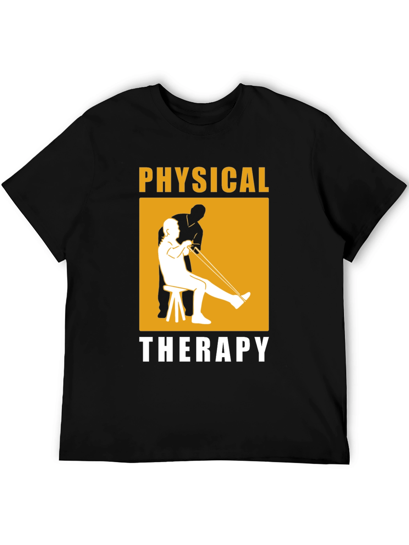 Physical Therapy Black Graphic T-Shirt