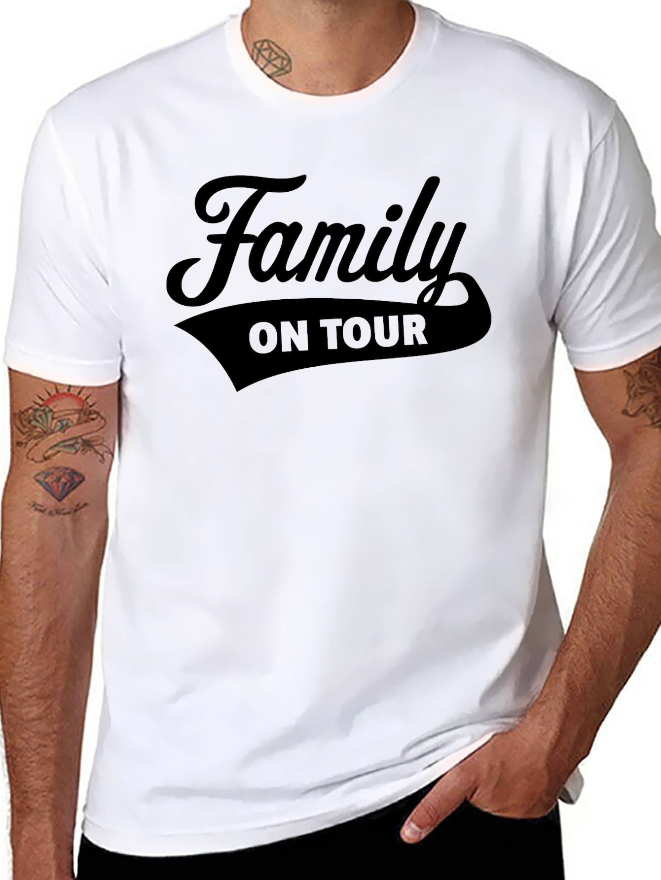 Family On Tour Black T-Shirt