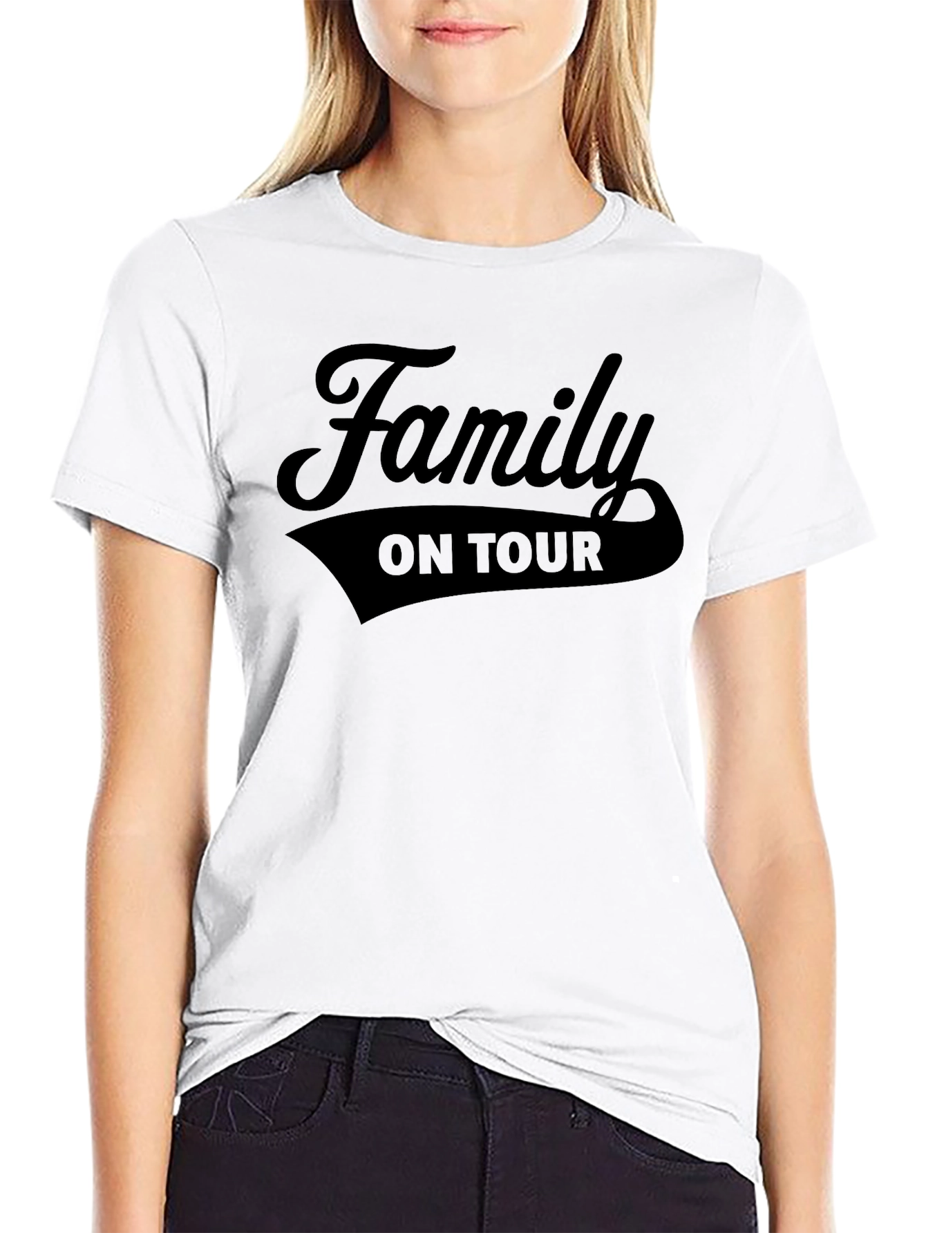 Family On Tour Black T-Shirt