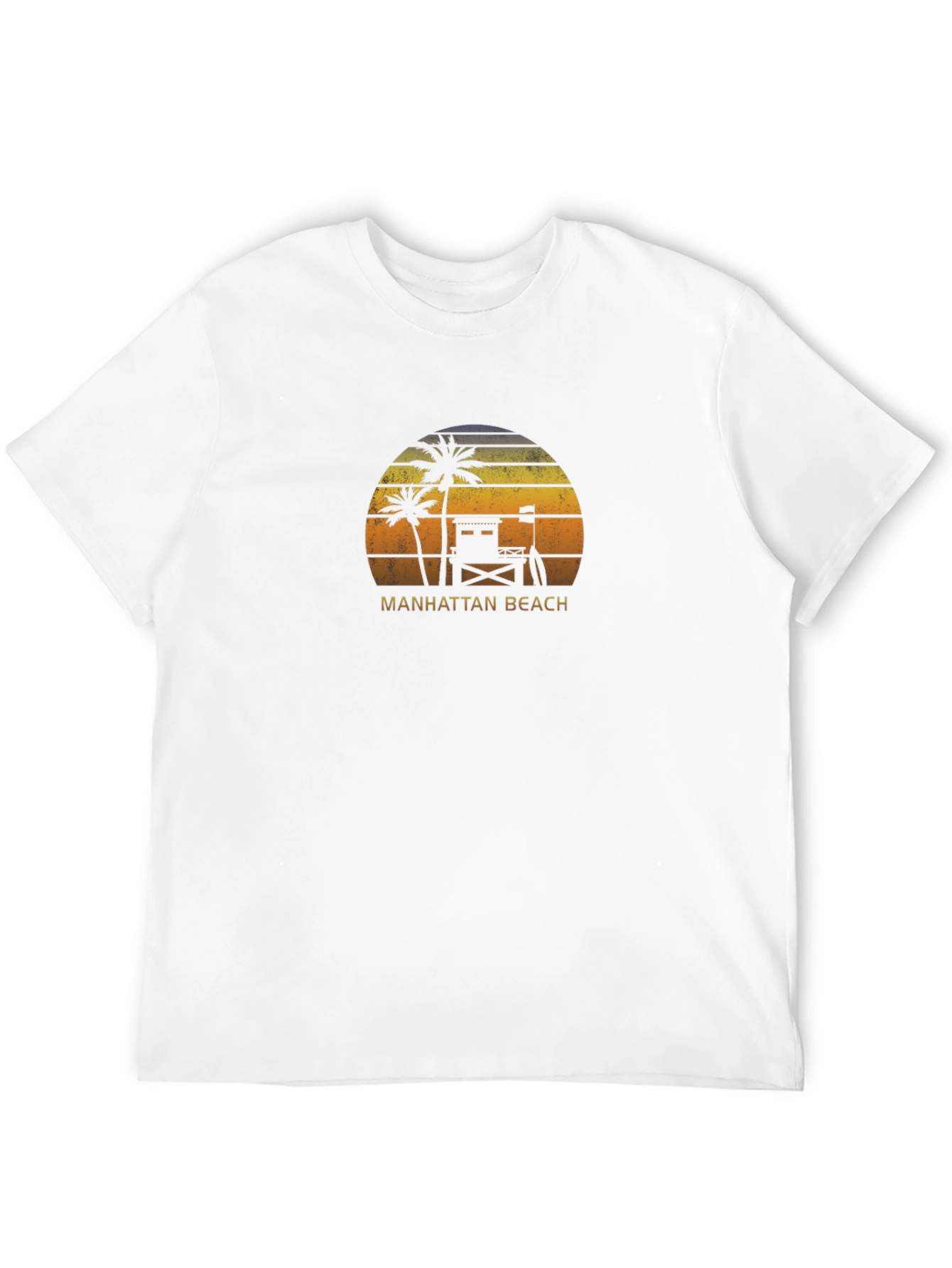 Manhattan Beach Retro Graphic T-Shirt