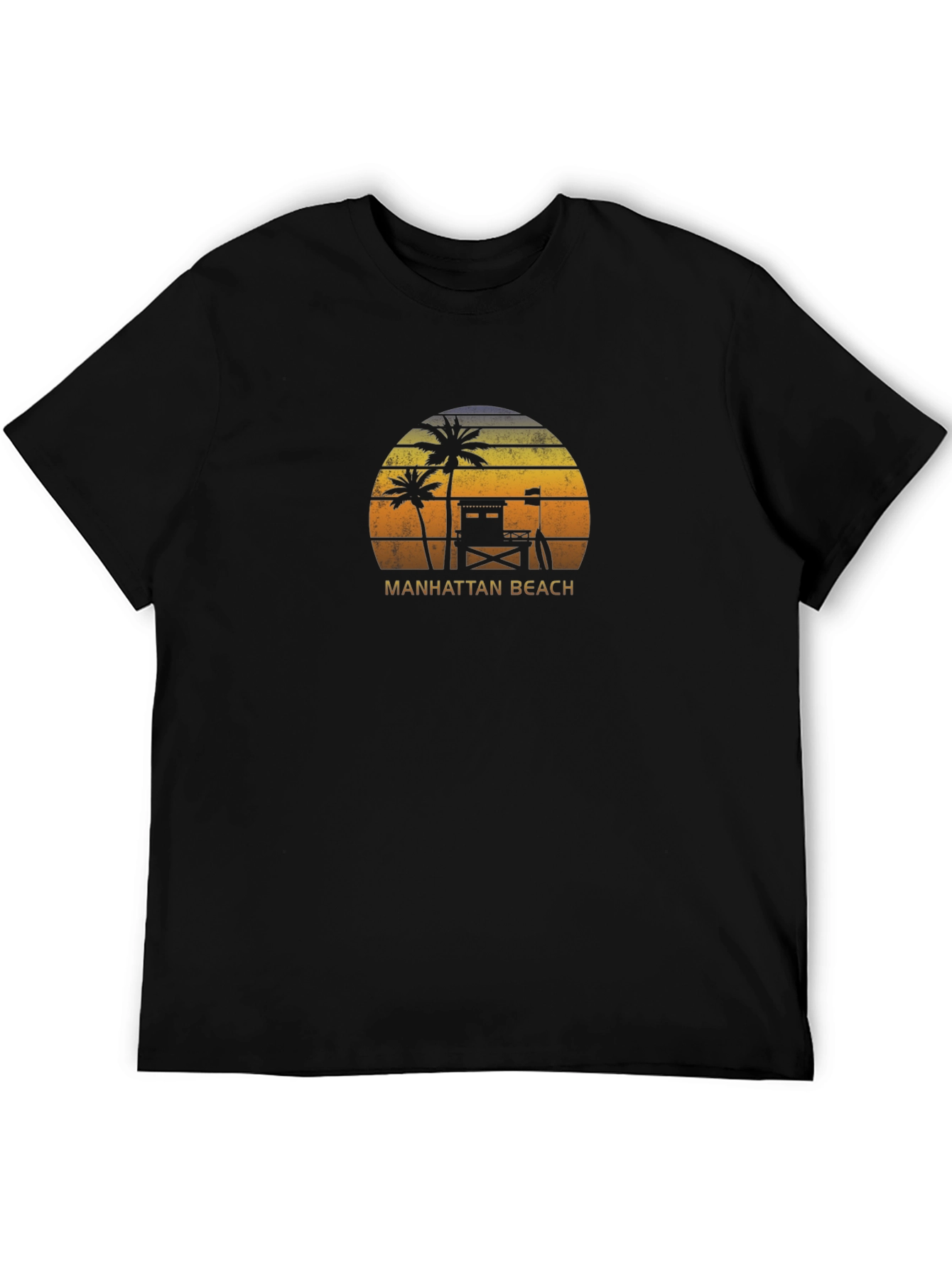 Manhattan Beach Retro Graphic T-Shirt