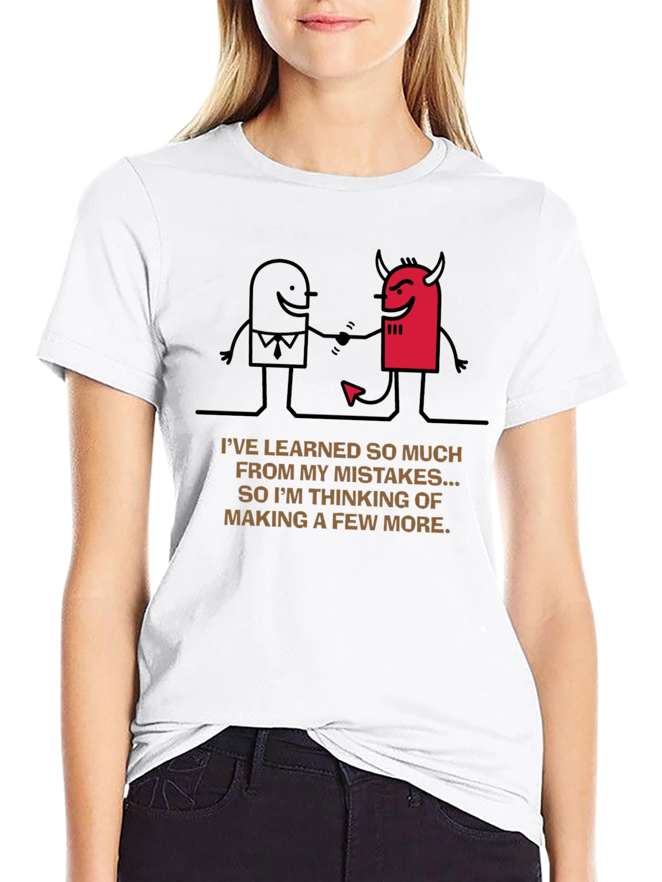 Mistakes Tee: Funny Graphic Novelty Shirt