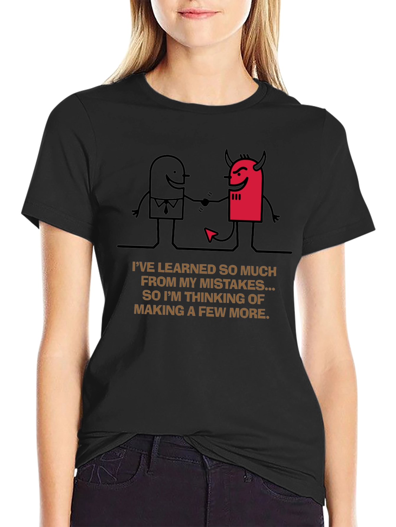 Mistakes Tee: Funny Graphic Novelty Shirt