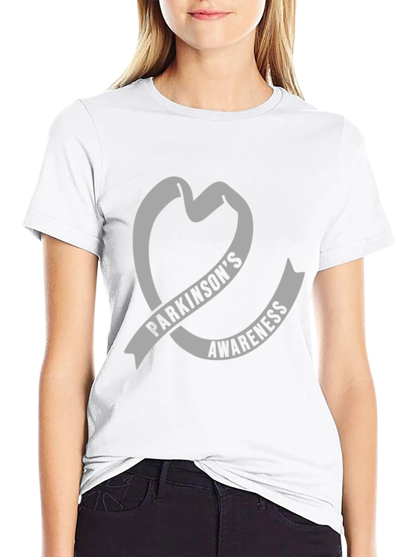 Parkinsons Awareness Heart T-Shirt - Support the Cause