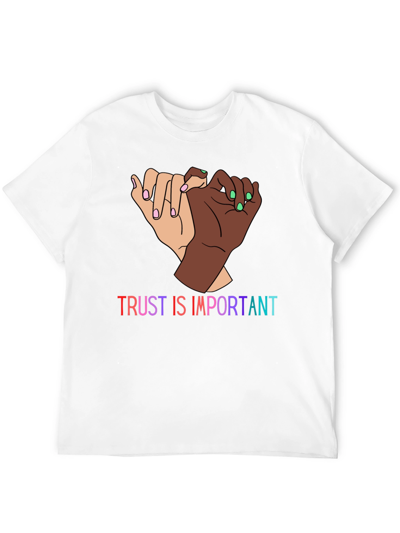 Trust Is Important Graphic Tee - Black
