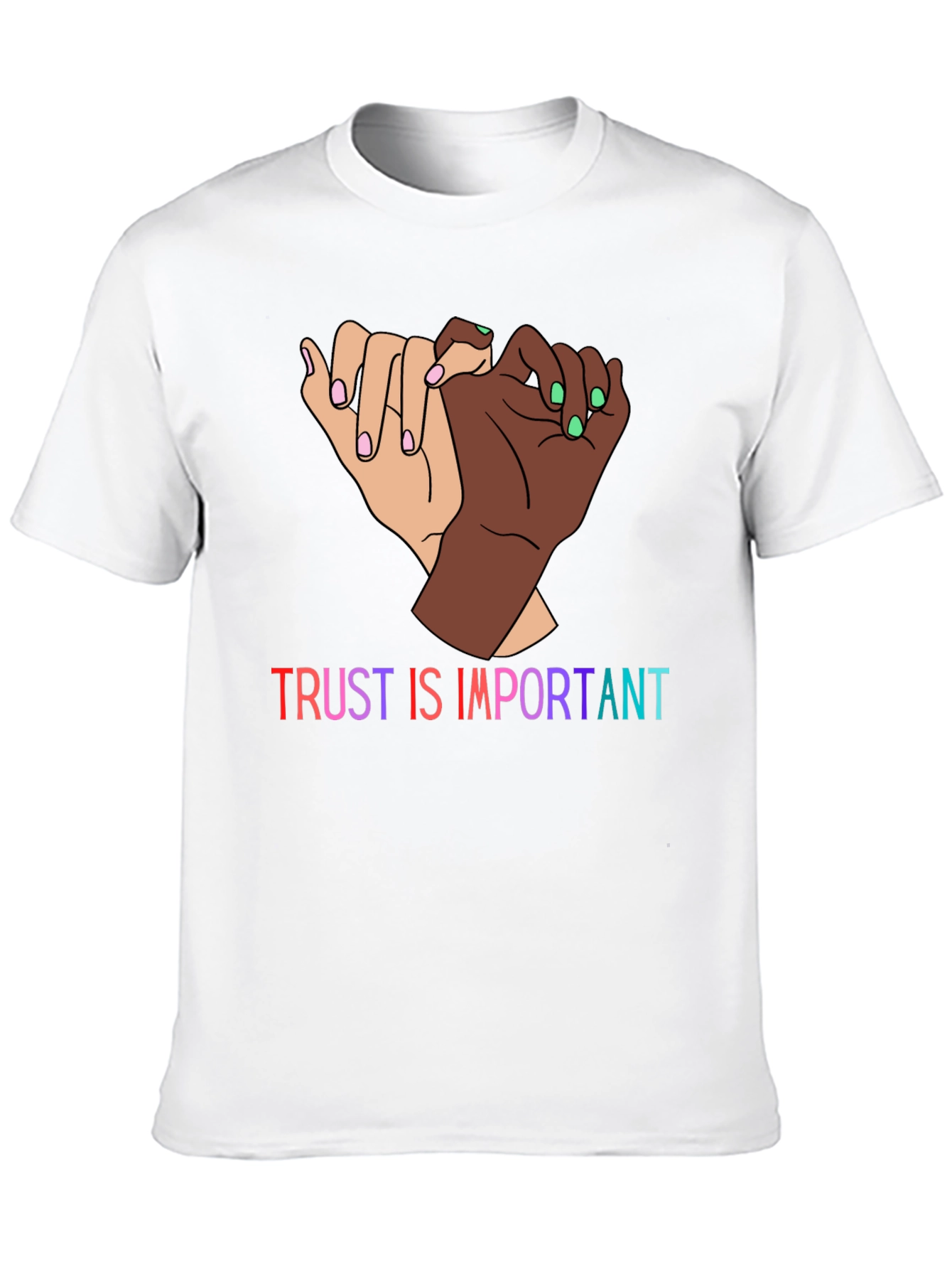 Trust Is Important Graphic Tee - Black