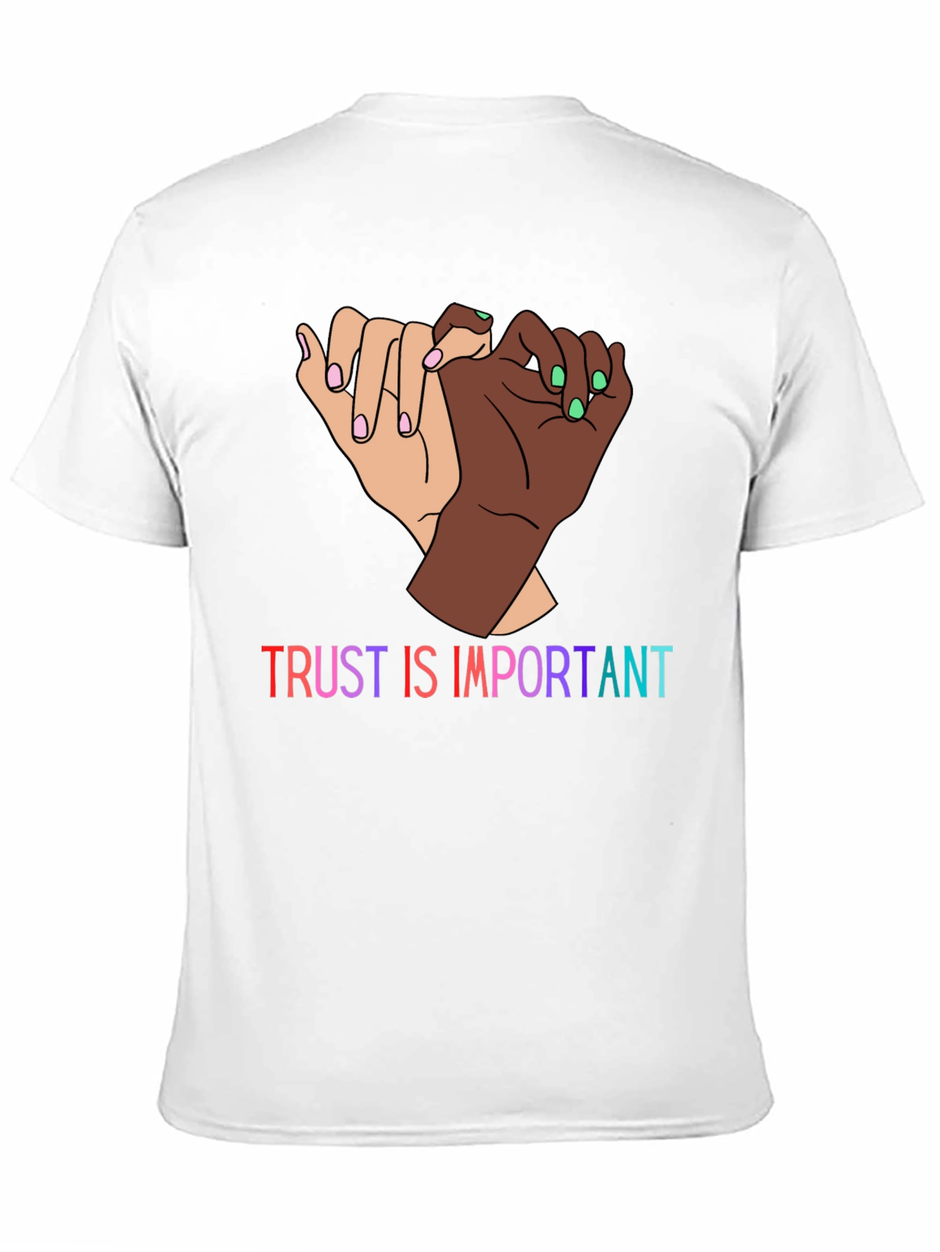 Trust Is Important Graphic Tee - Black