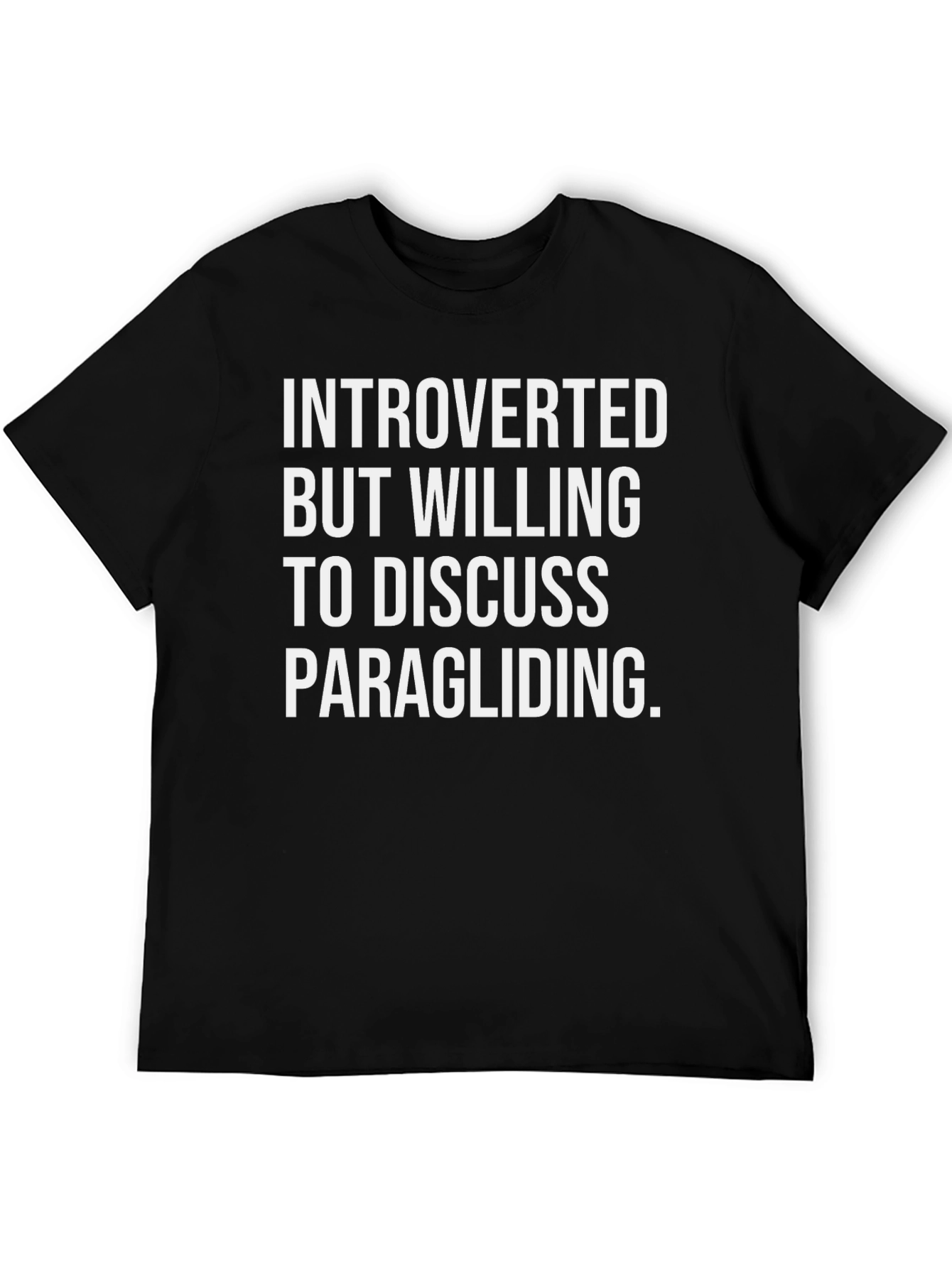Introverted Paragliding T-Shirt - Funny Tee