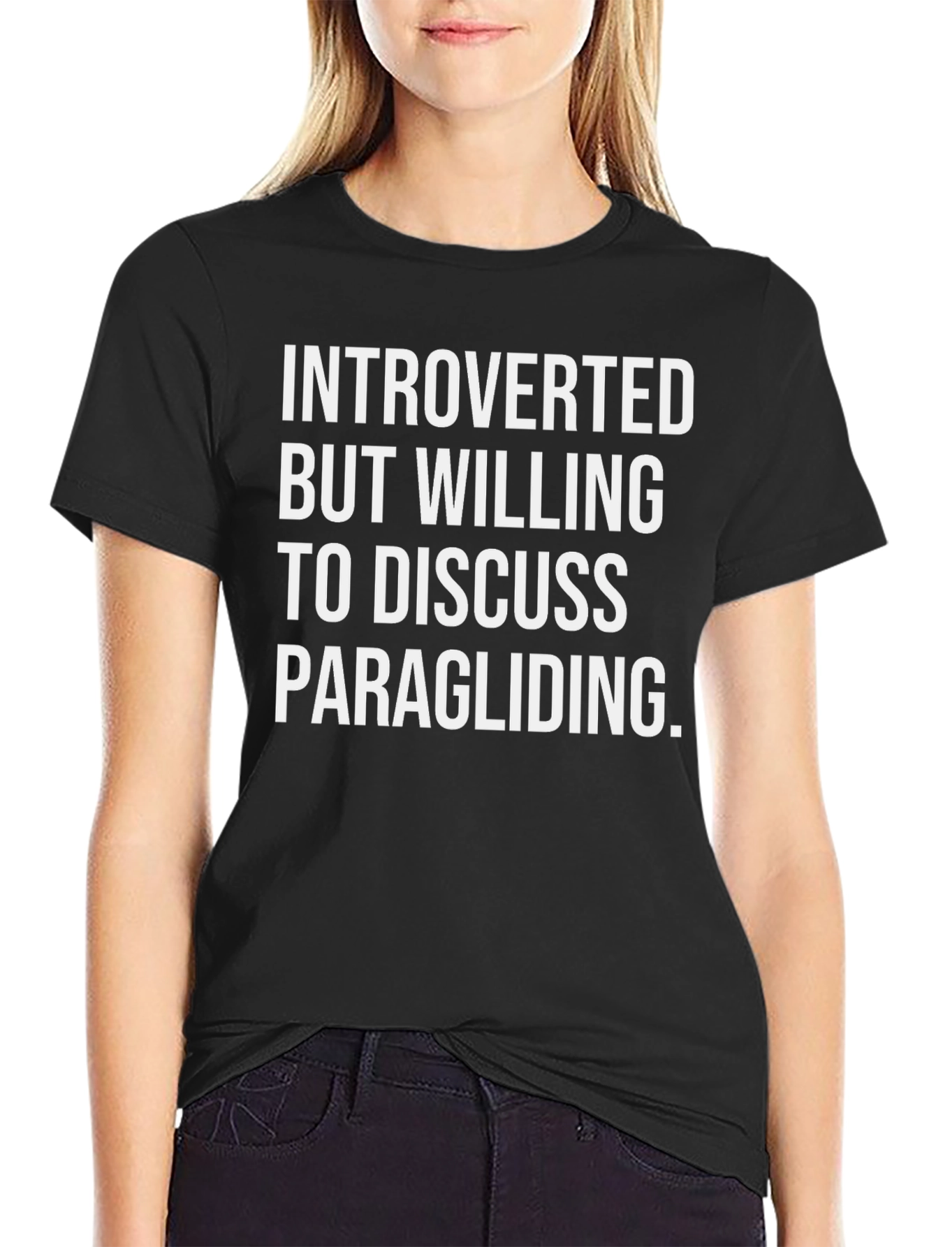 Introverted Paragliding T-Shirt - Funny Tee