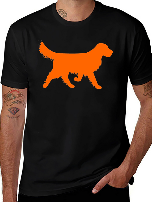 Golden Retriever Silhouette T-Shirt – Minimalist Dog Lover Tee